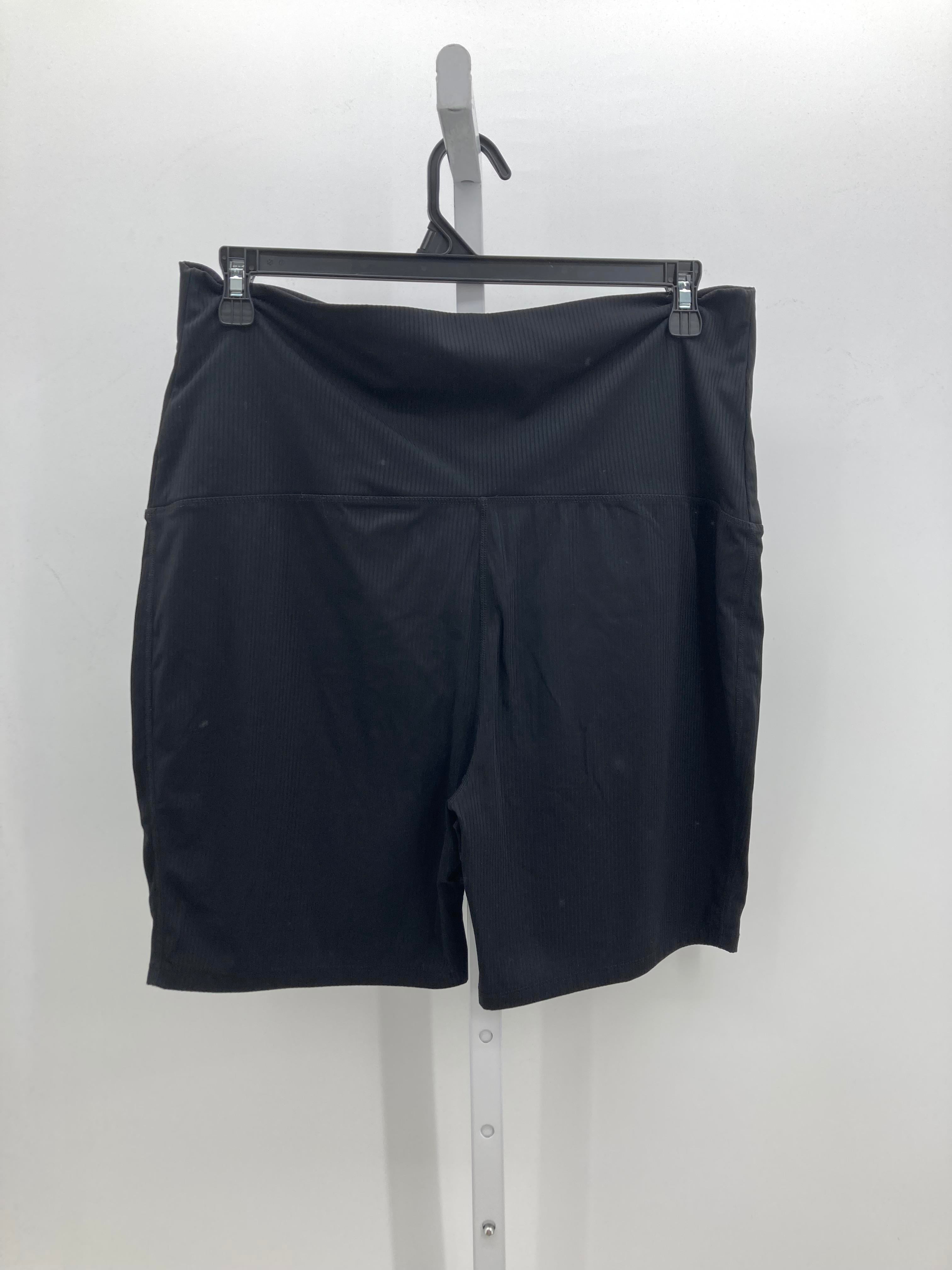 Motherhood Black Size Extra Large Maternity Shorts