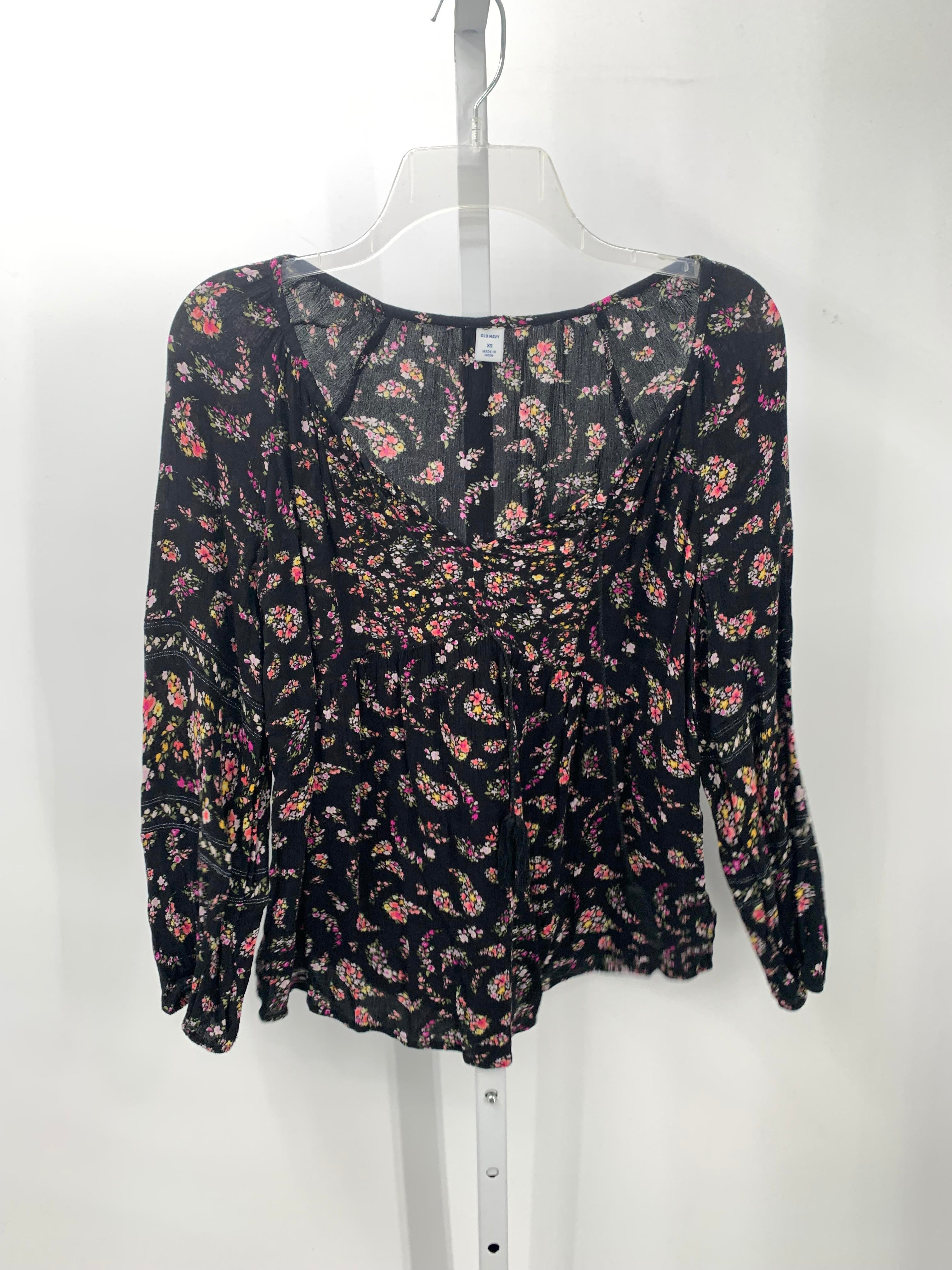Old Navy Size X Small Misses Long Sleeve Shirt