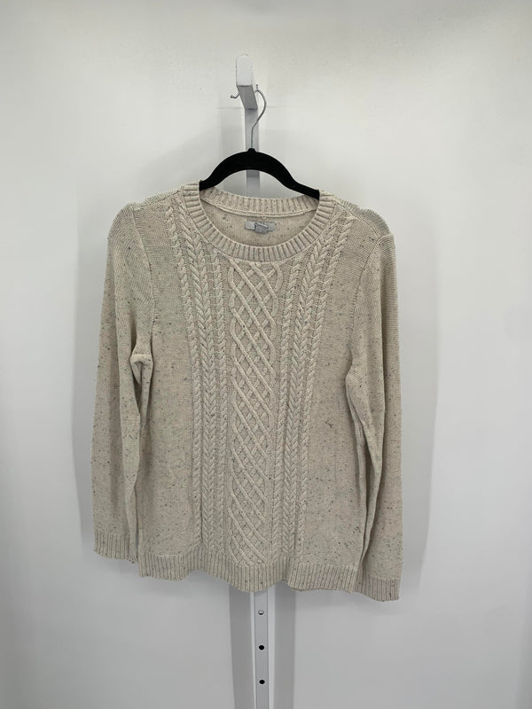 Croft & Barrow Size Medium Misses Long Slv Sweater