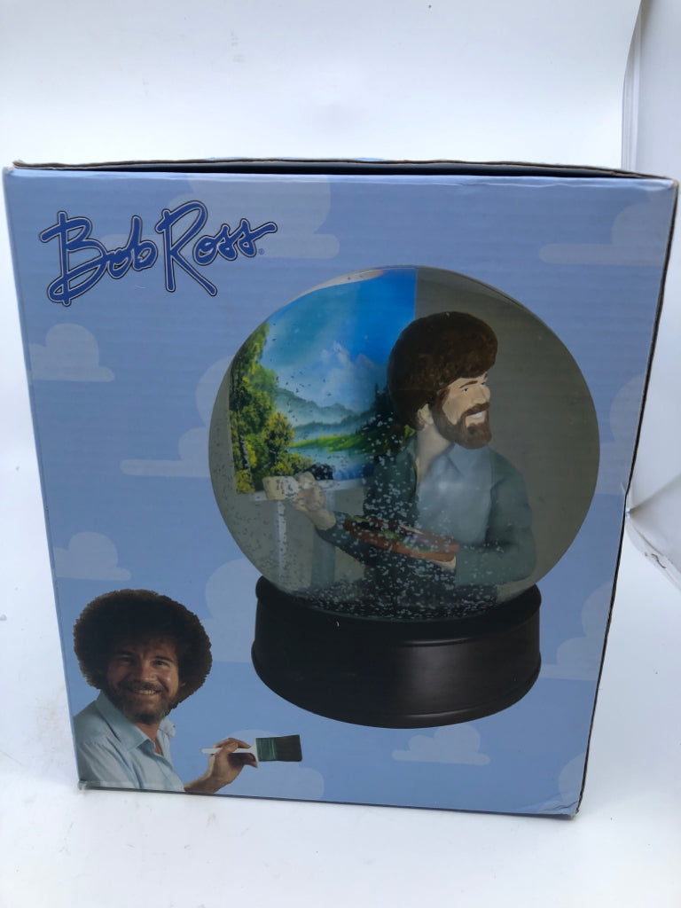 NIB BOB ROSS SNOW GLOBE.