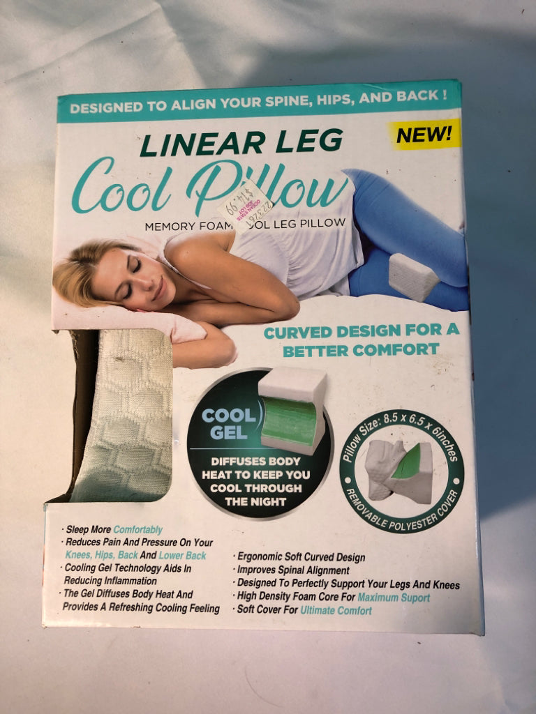 NIB LINEAR LEG COOL PILLOW