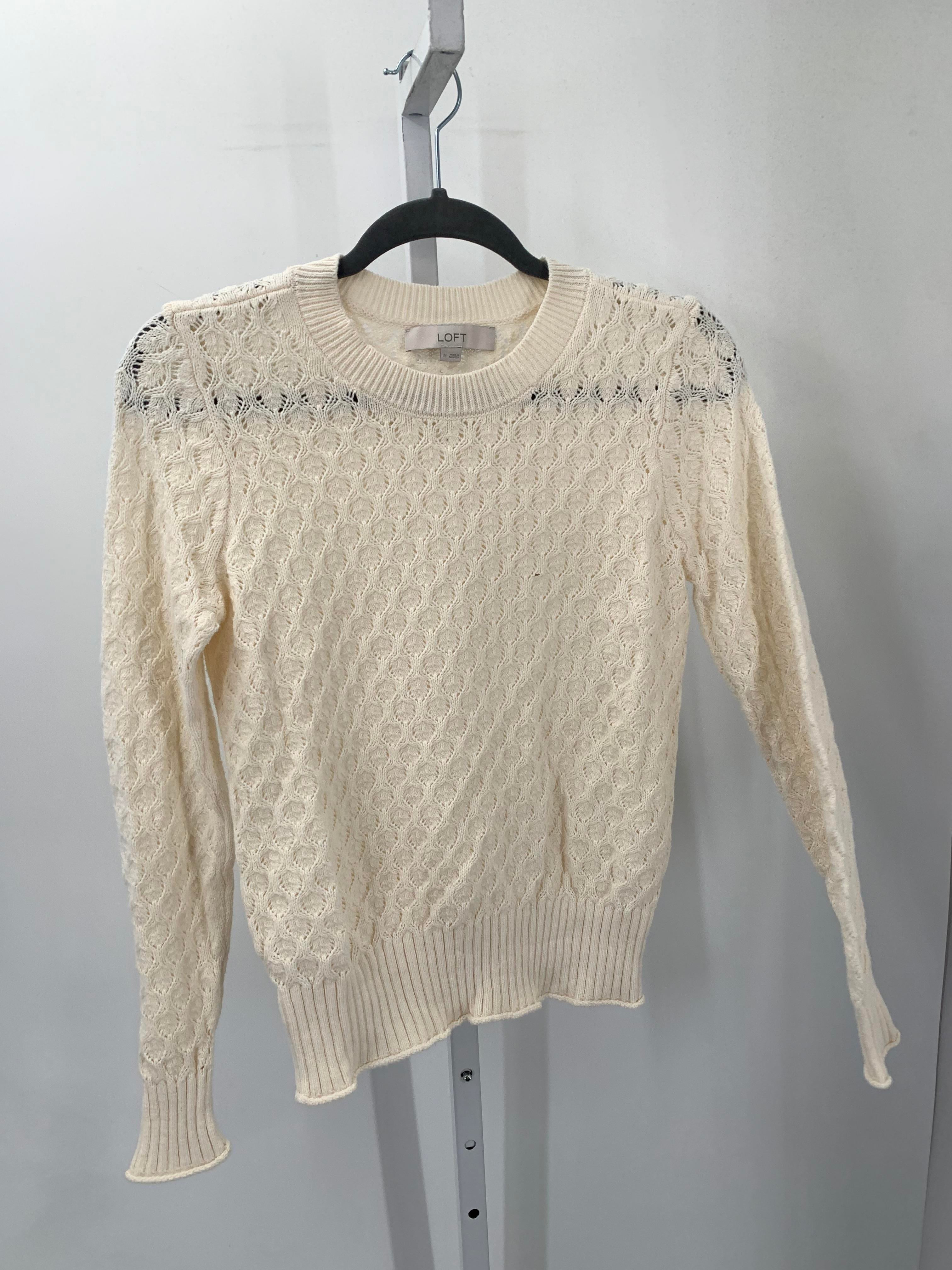 Loft Size Medium Misses Long Slv Sweater