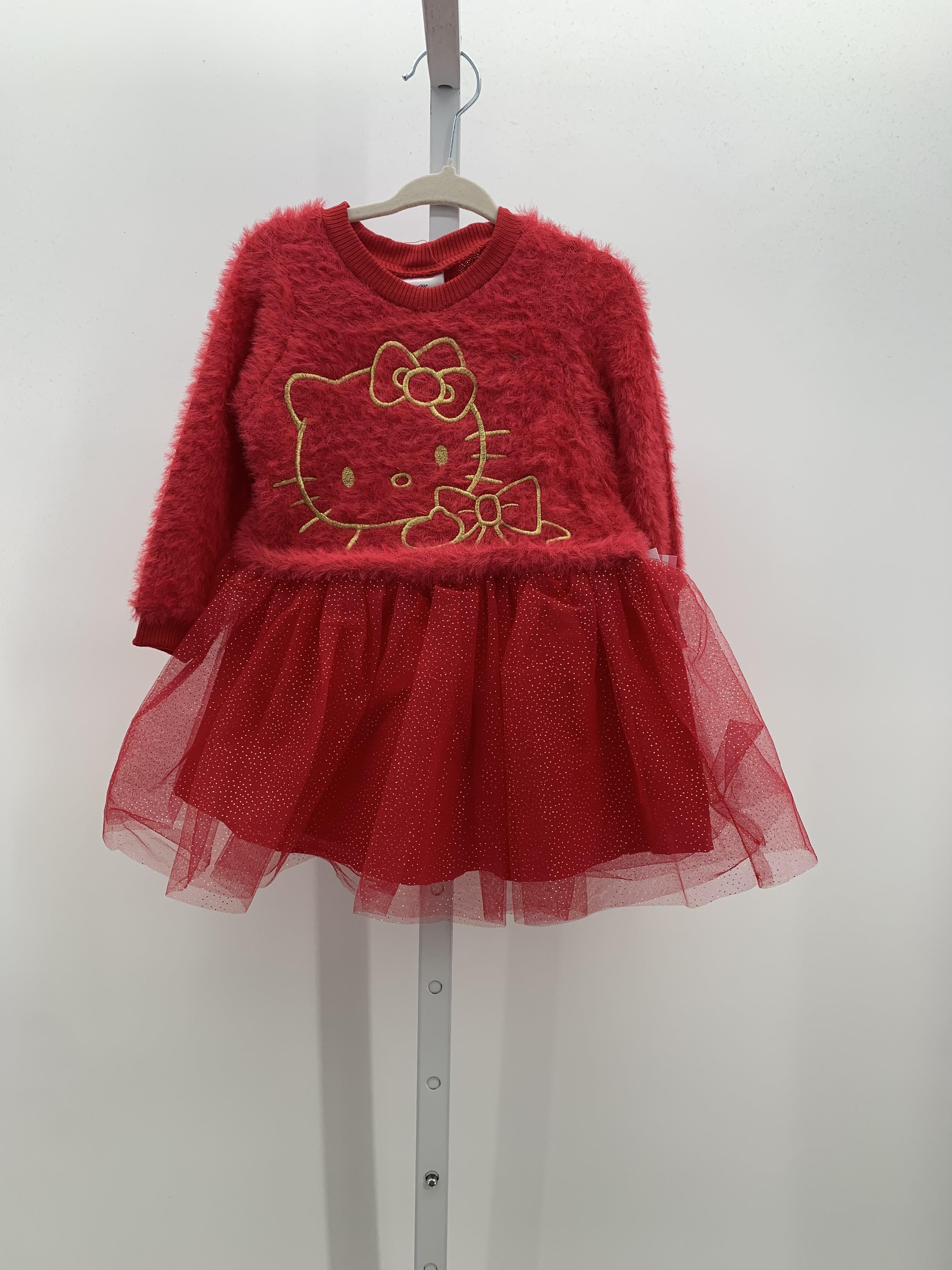 Hello Kitty Size 2T Girls Long Sleeve Dress