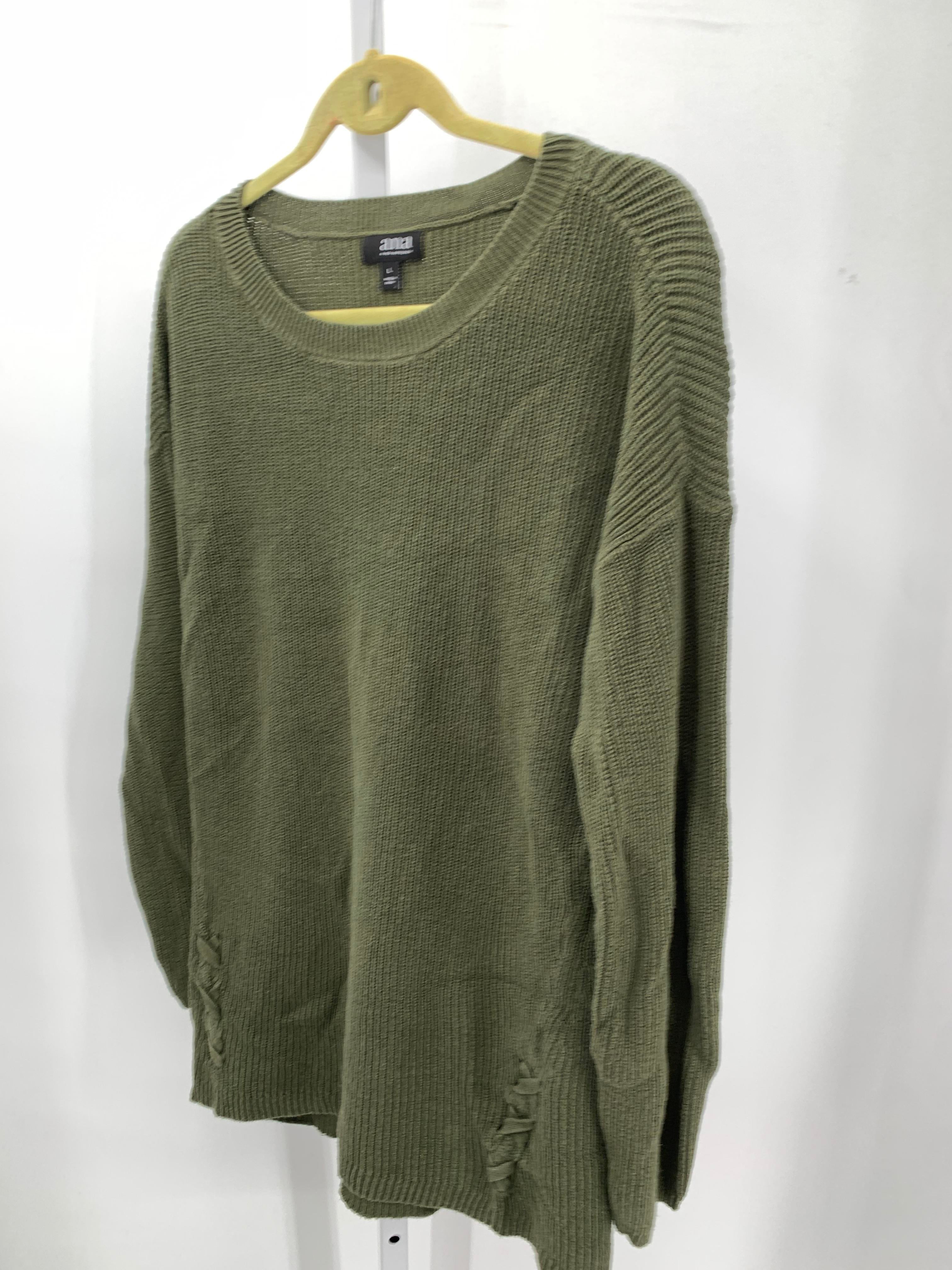 A.N.A. Size Large Misses Long Slv Sweater