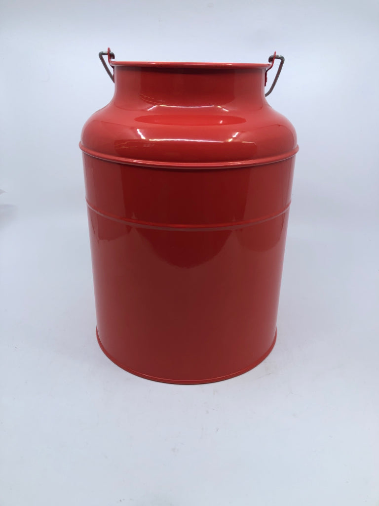 RED MILK JUG W HANDLE IKEA.