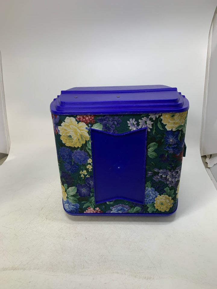 VTG SASSABY FLORAL MAKEUP CASE ORGANIZER STORAGE.