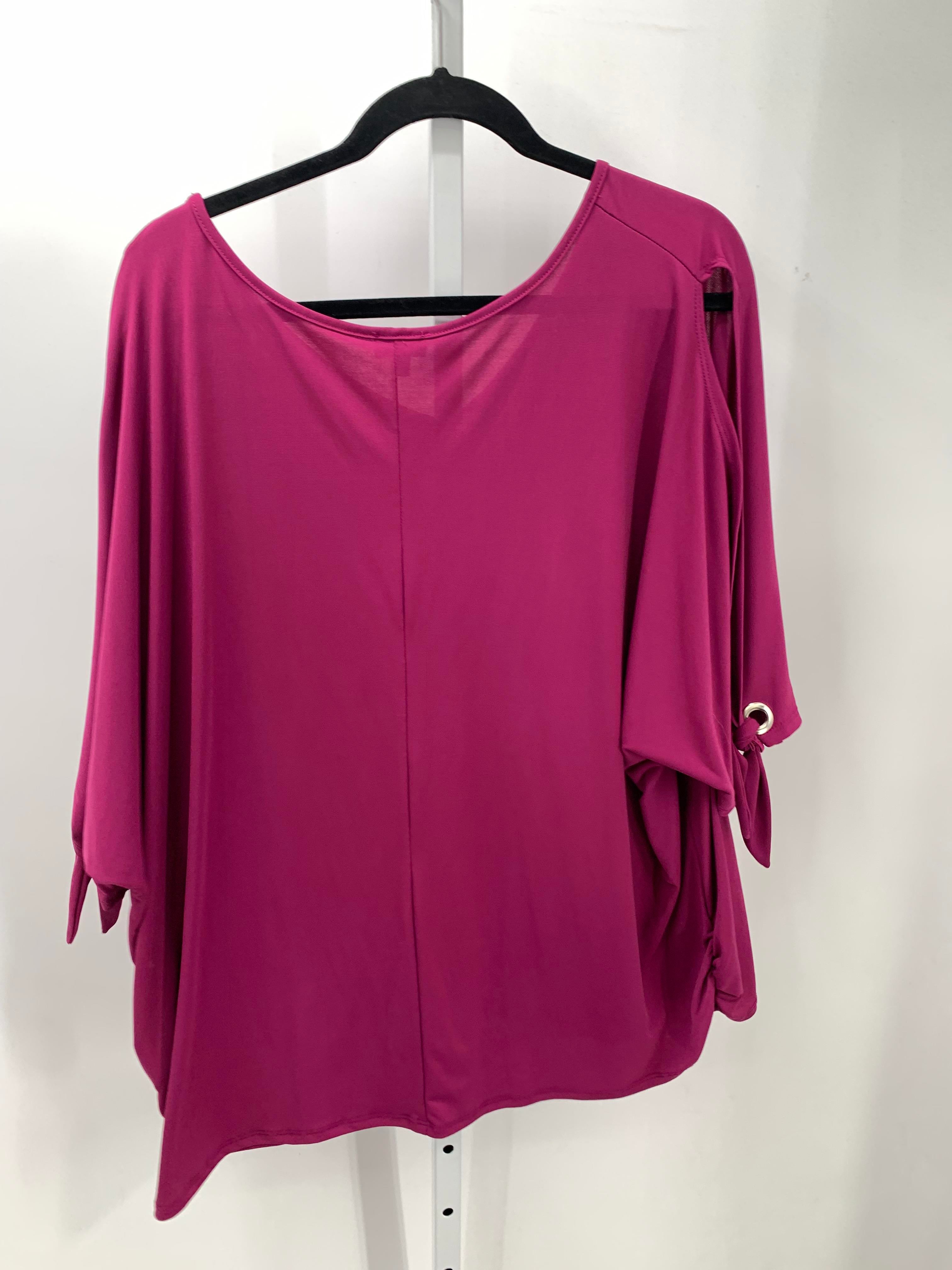 Avenue Size 26/28 W Womens Short Sleeve Shirt