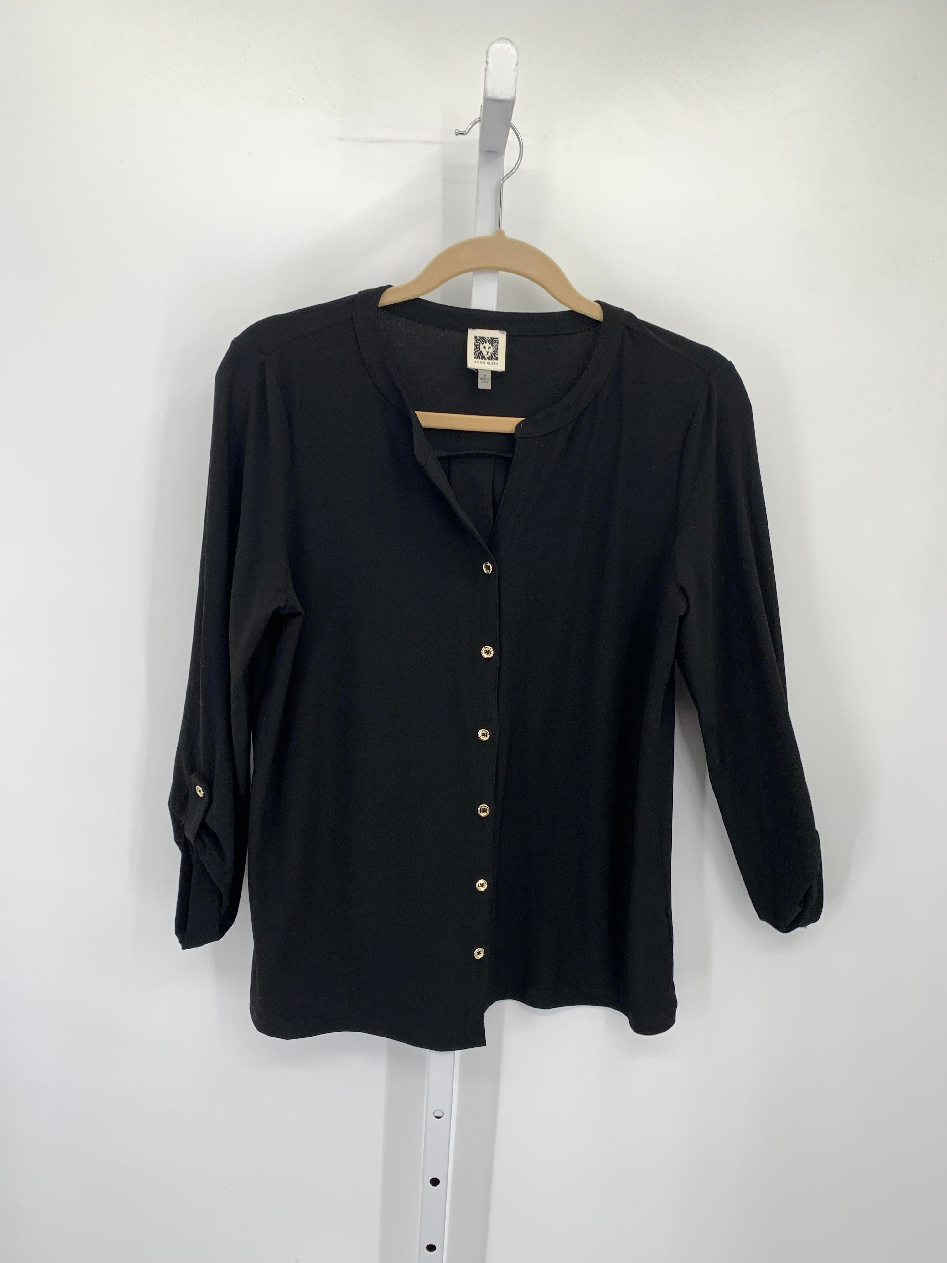 Anne Klein Size Medium Misses 3/4 Sleeve Shirt