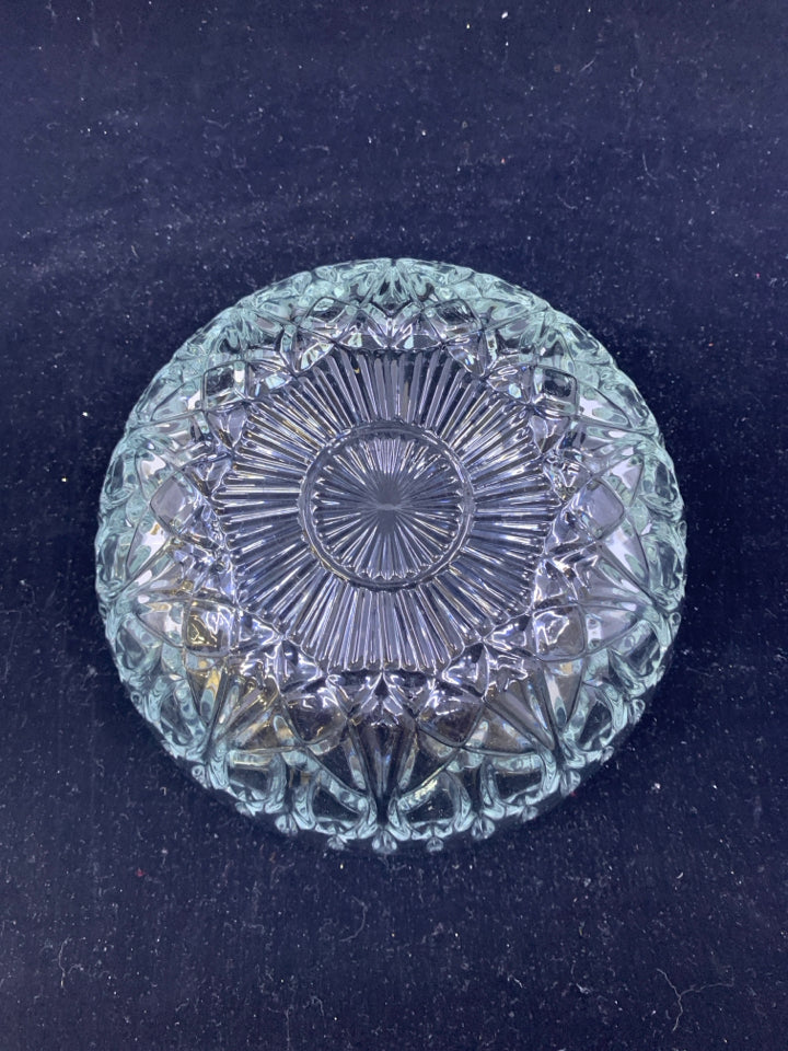 CUT GLASS SERVING BOWL.