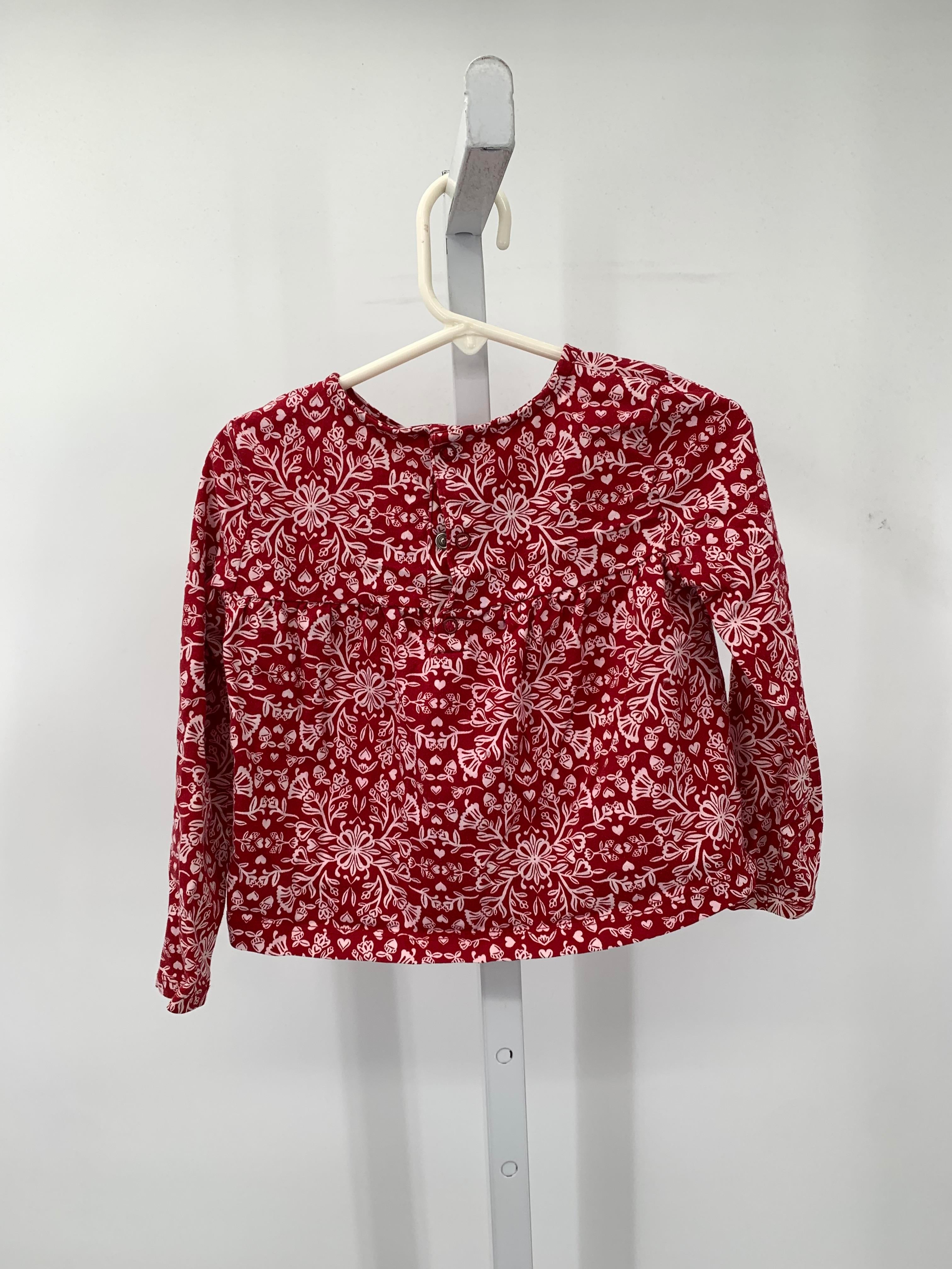 Carters Size 4T Girls Long Sleeve Shirt