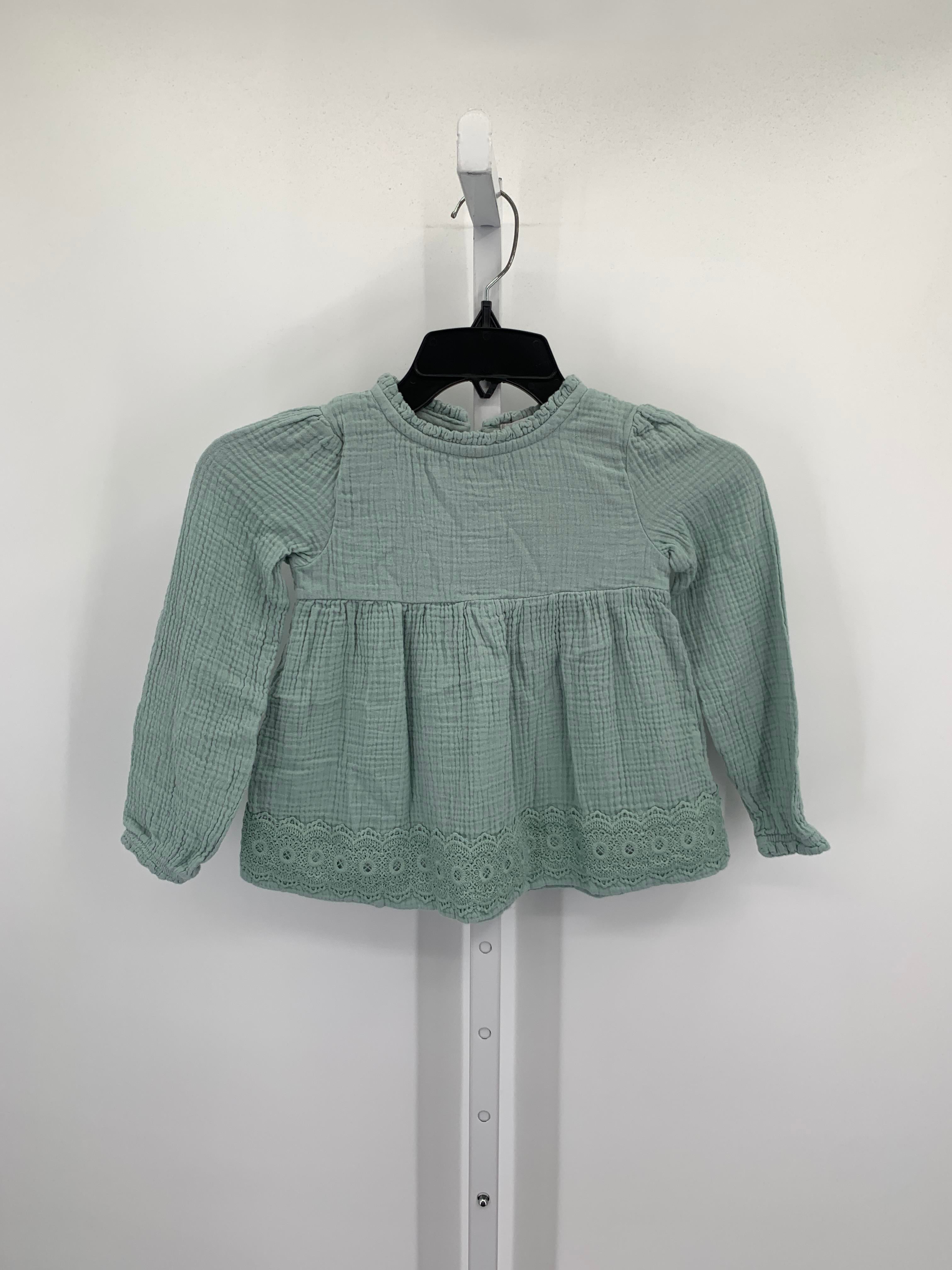 Shabby Chic Size 5-6 Girls Long Sleeve Shirt