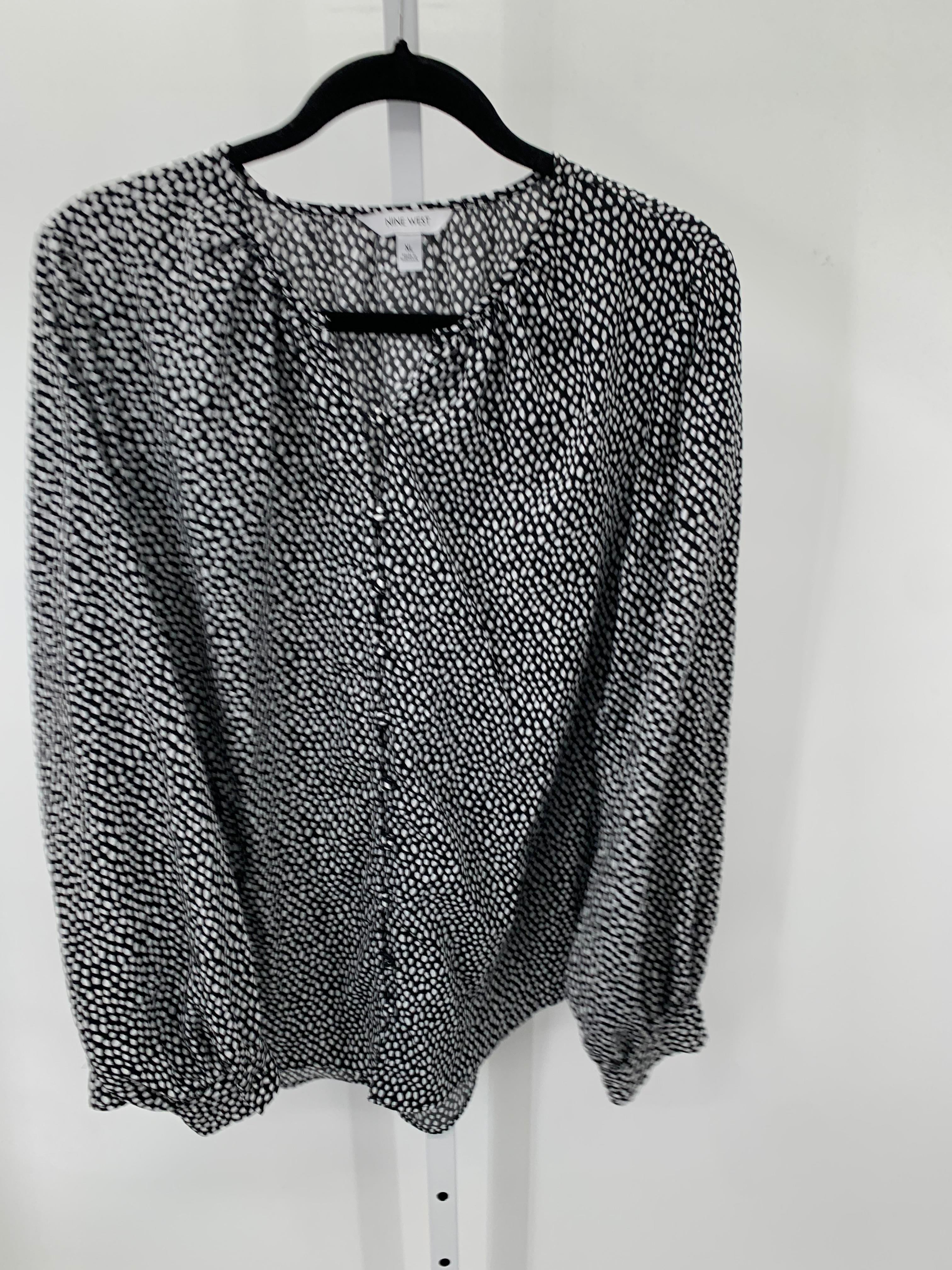Nine West Size Extra Large Misses Long Sleeve Shirt
