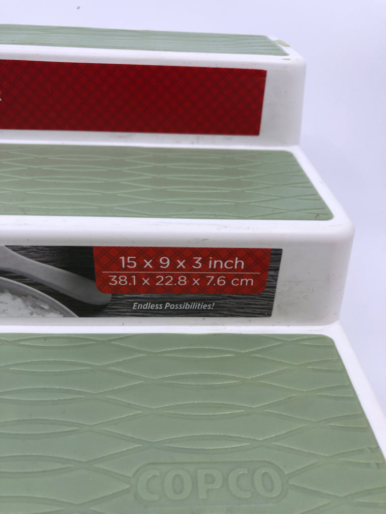 2 NON SKID SHELF ORGANIZER.