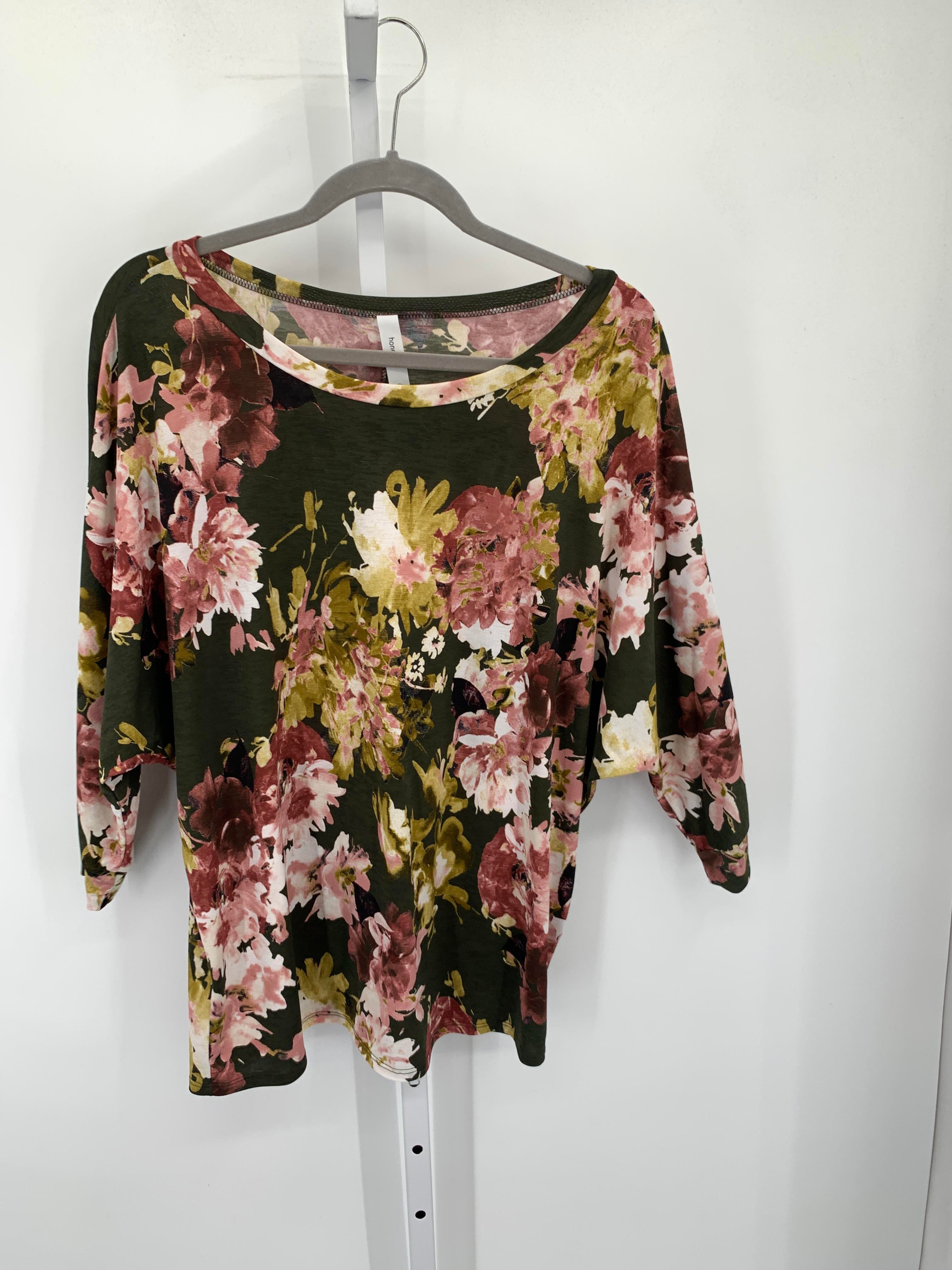 Size Large Misses 3/4 Sleeve Shirt