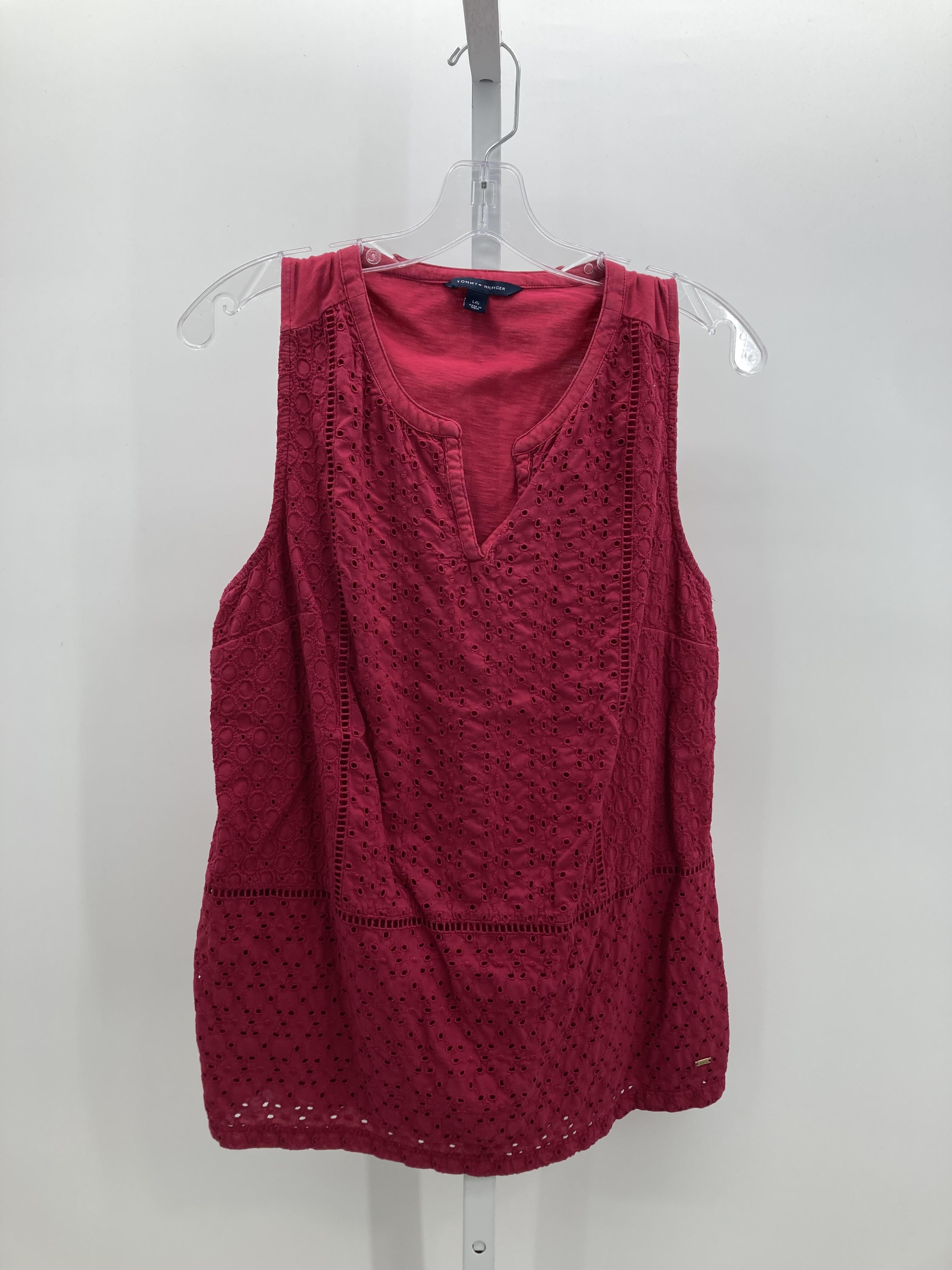 Tommy Hilfiger Size Large Misses Sleeveless Shirt