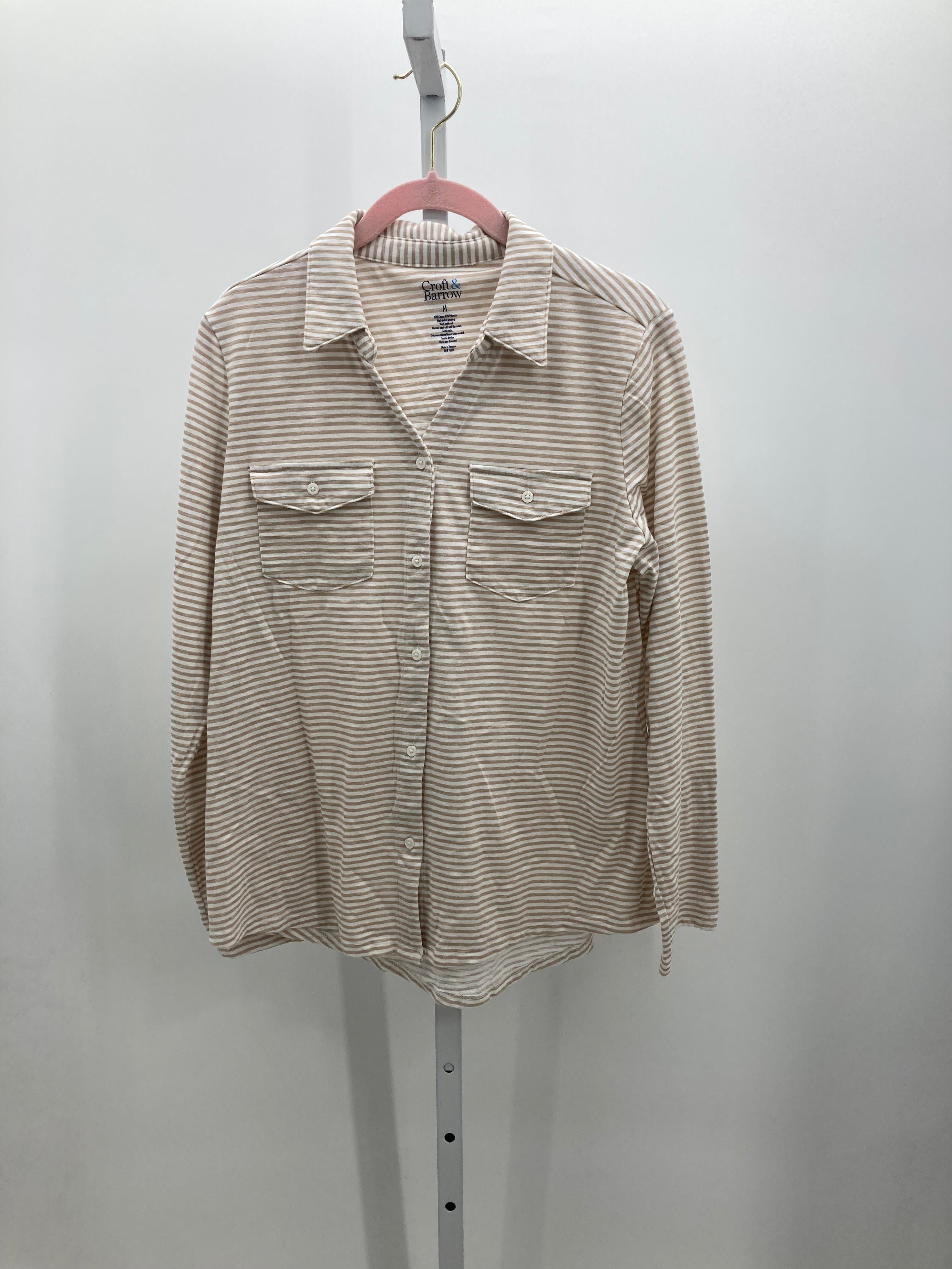 Croft & Barrow Size Medium Misses Long Sleeve Shirt