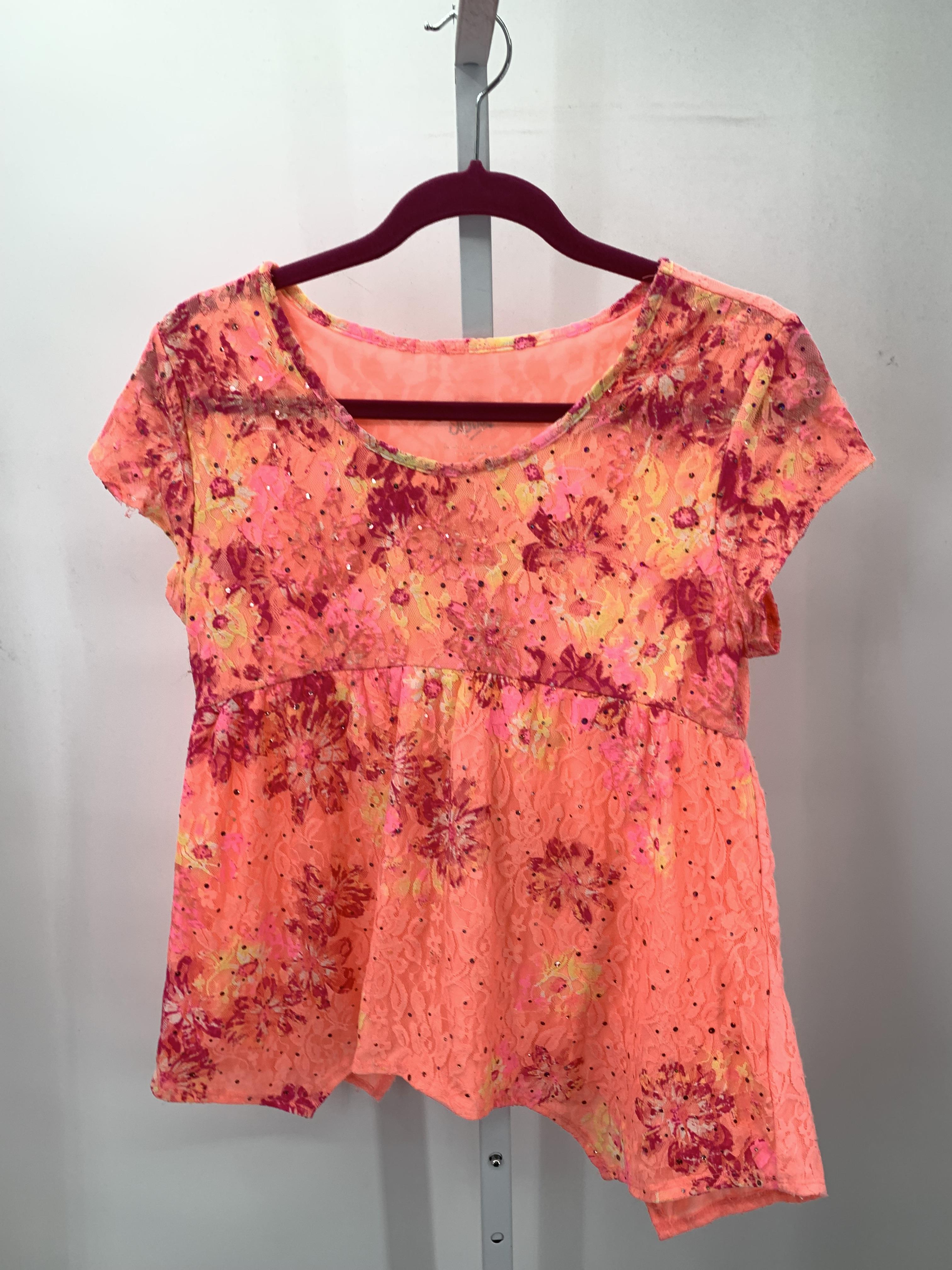 Justice Size 20 Girls Short Sleeve Shirt