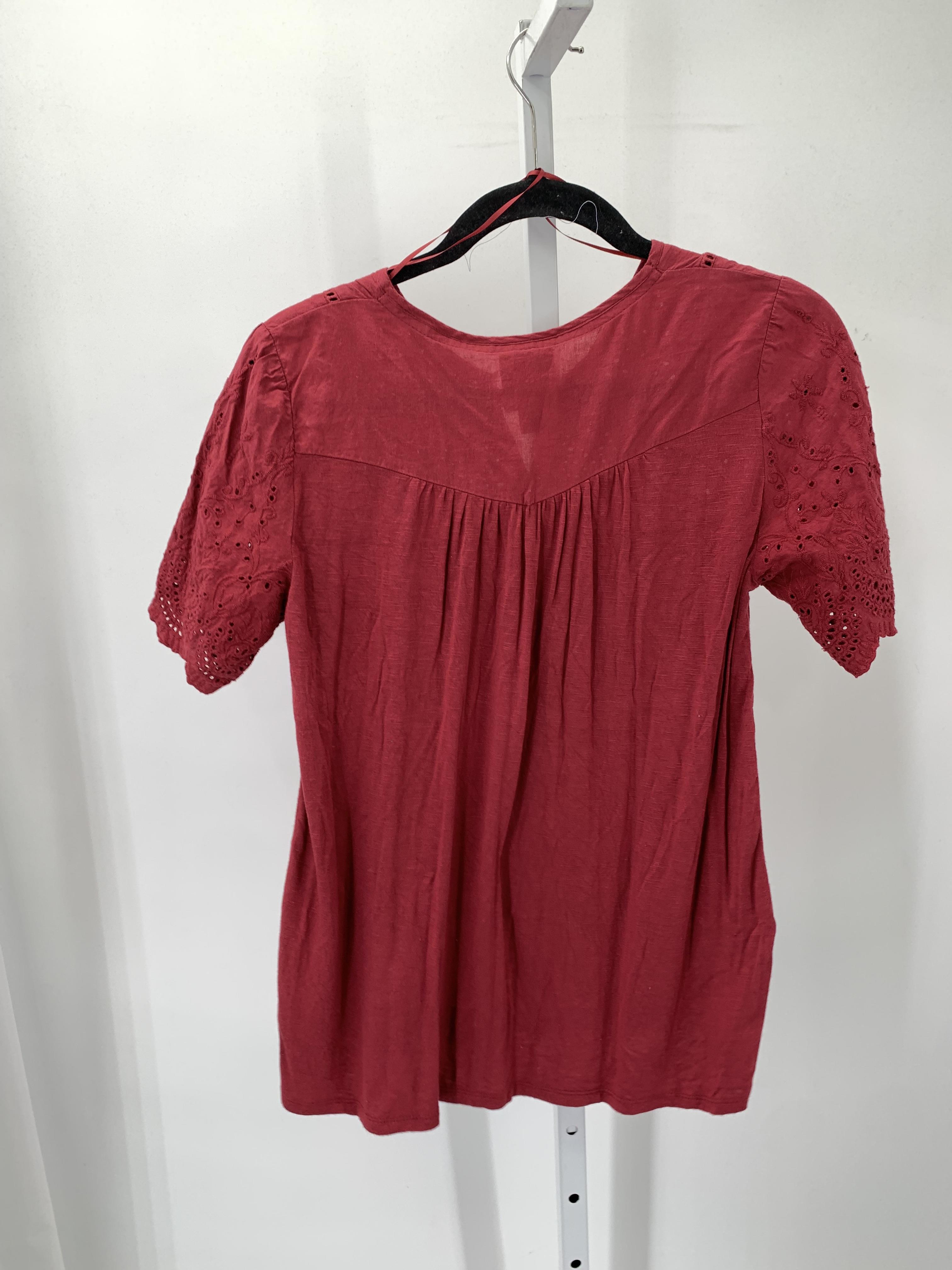 Knox Rose Size Small Misses Short Sleeve Shirt