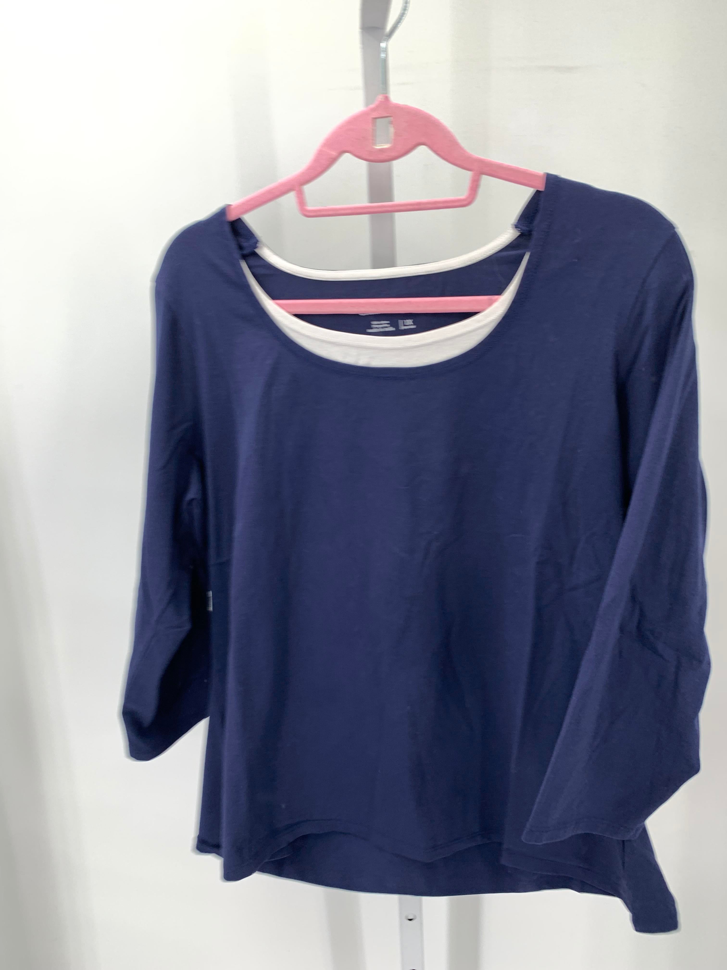 Coldwater Creek Size 1X Womens 3/4 Sleeve Shirt
