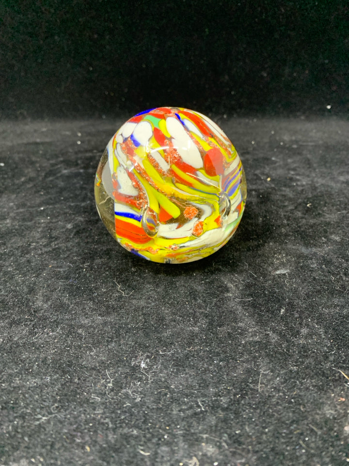 YELLOW,RED,WHITE PAPER WEIGHT.