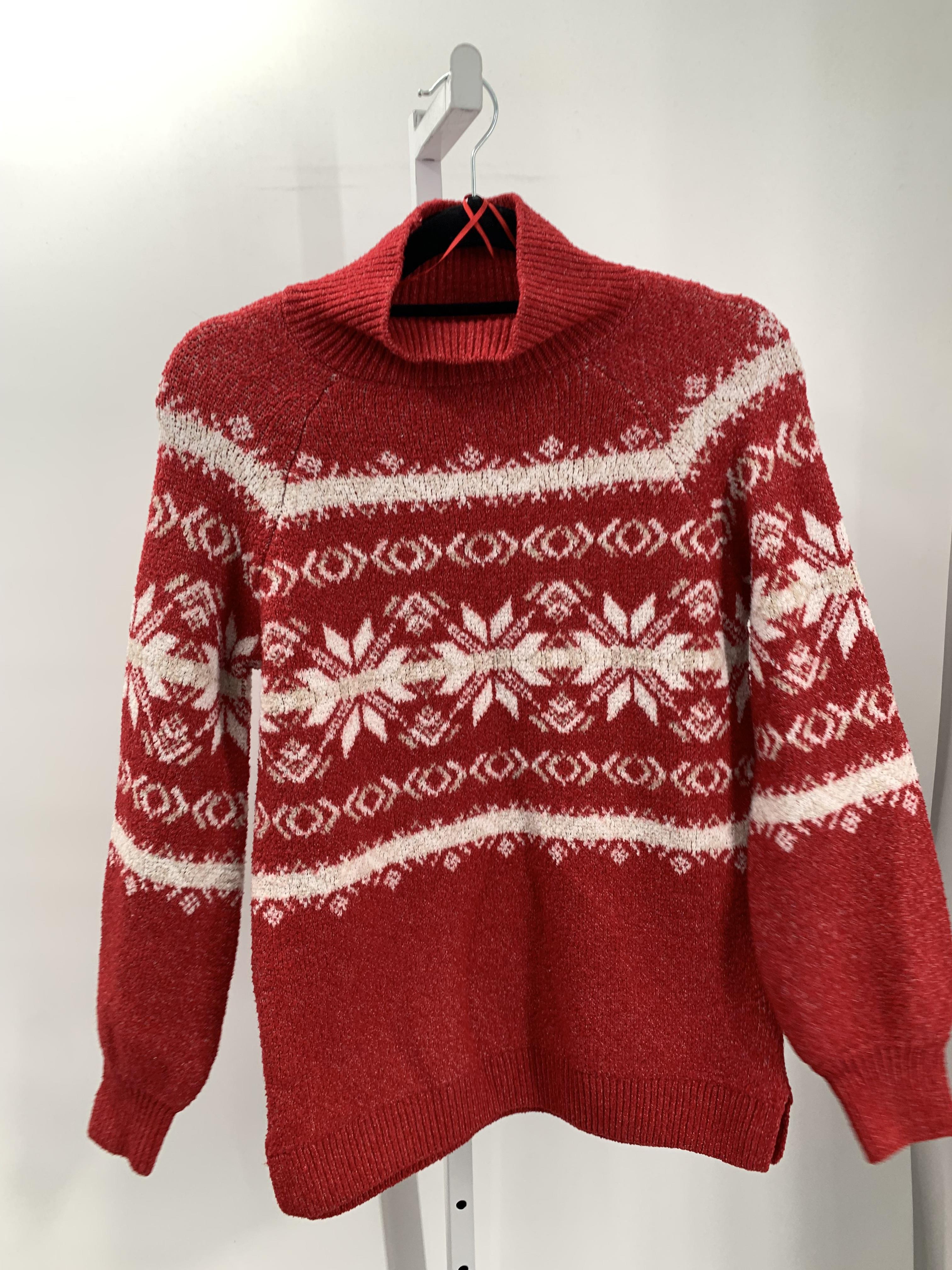 Pink Rose Size Small Juniors Long Sleeve Sweater