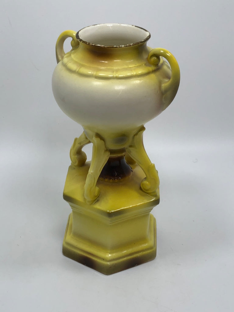VTG CZECH POTTERY AMPHORA VASE.
