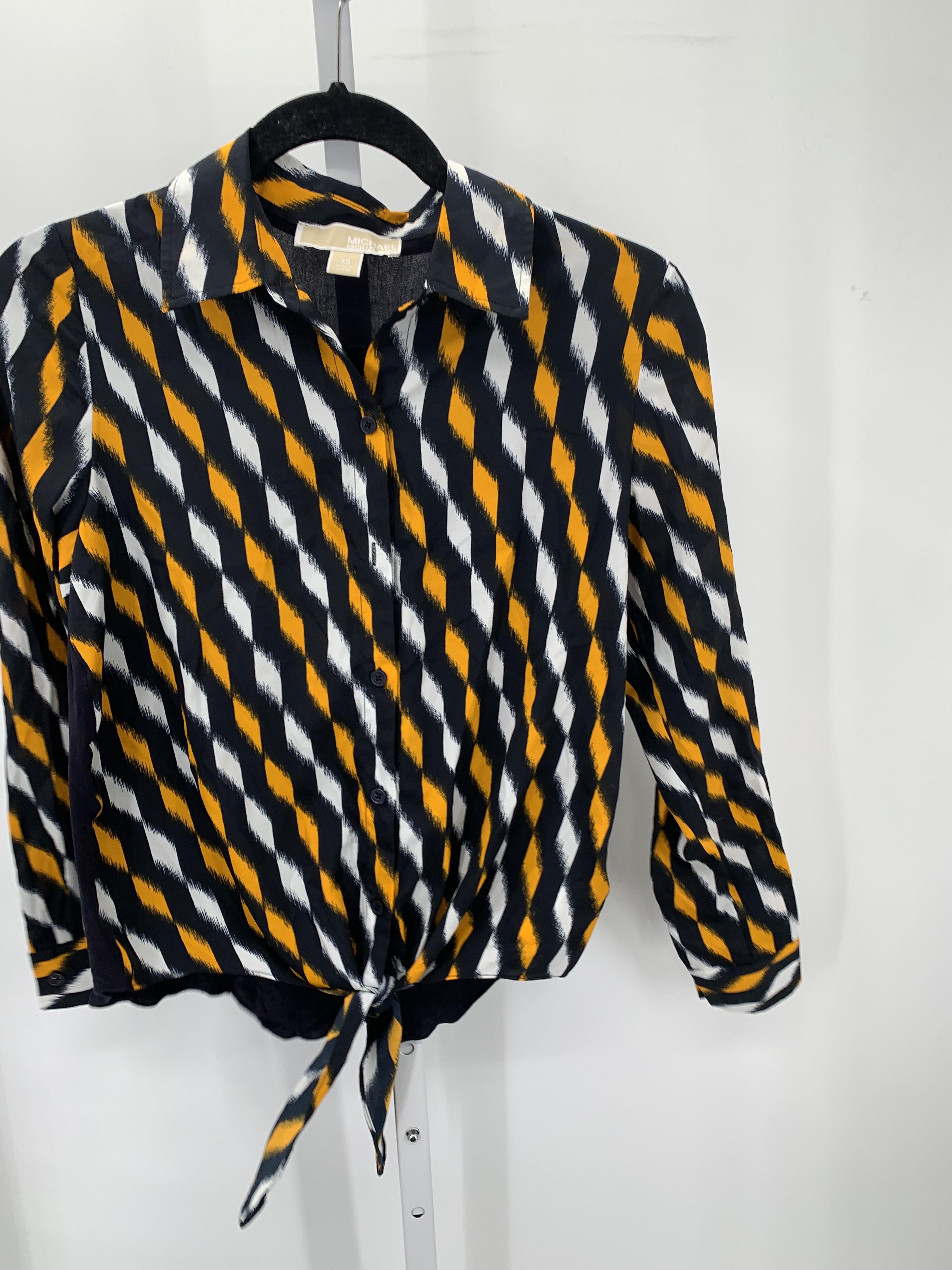 Michael Kors Size X Small Misses Long Sleeve Shirt
