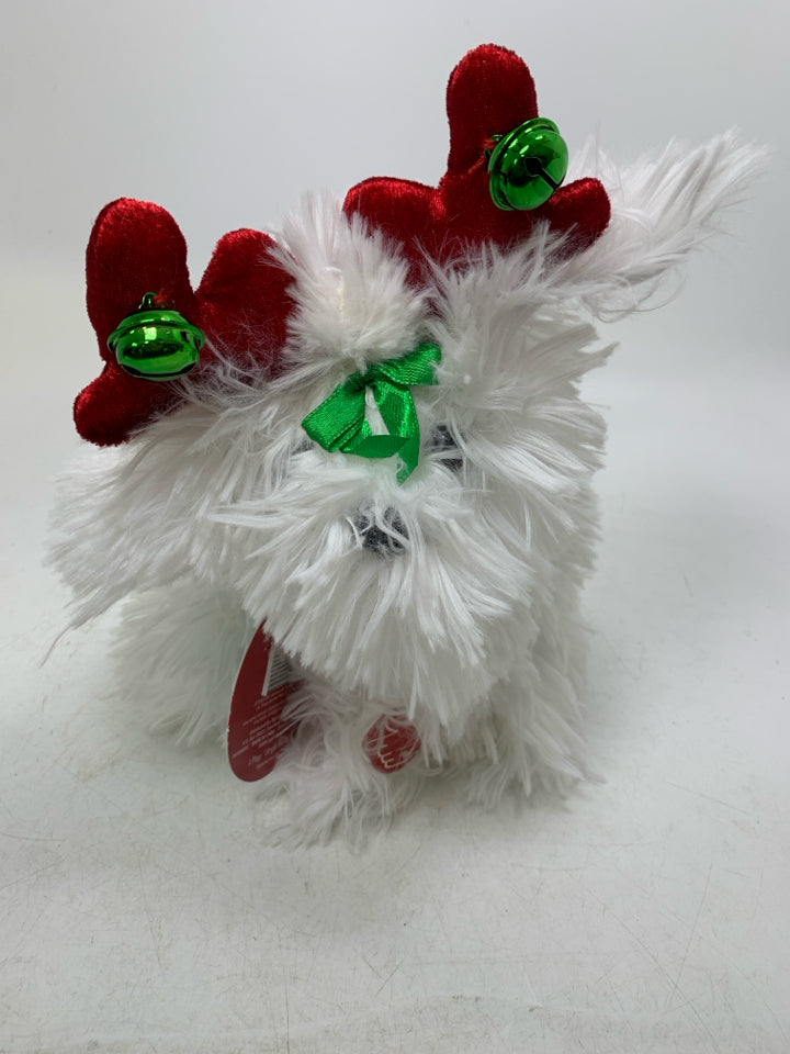 NWT DAN DEE WHITE DANCING CHRISTMAS DOG.