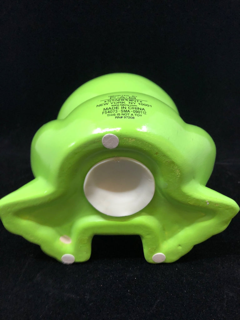FLOWER FROG COIN BANK.