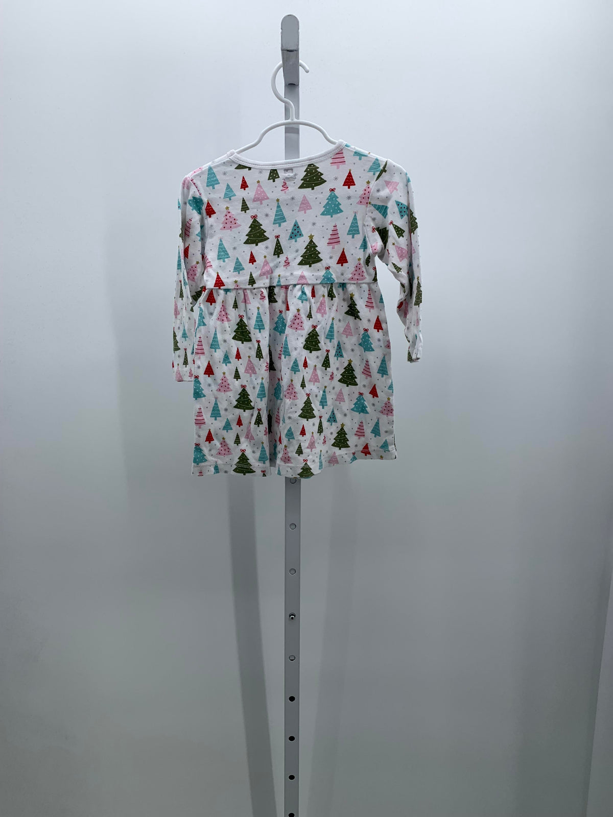 LONG SLV DRESS XMAS TREES