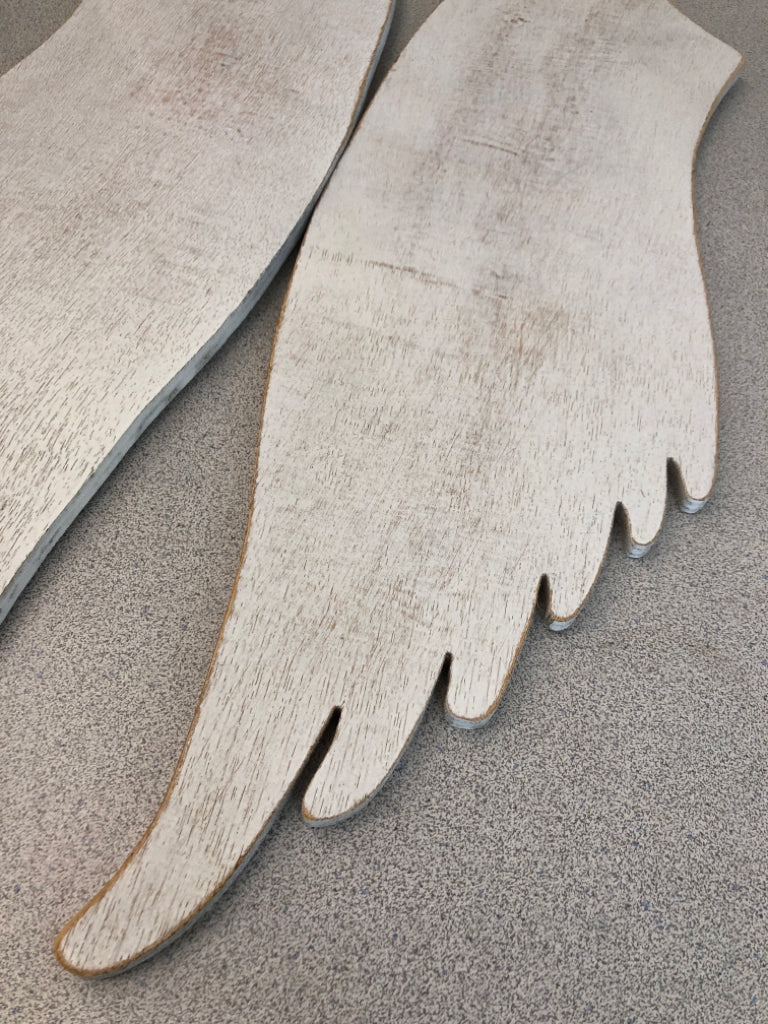 2PC DISTRESSED WINGS WALL HANGING.