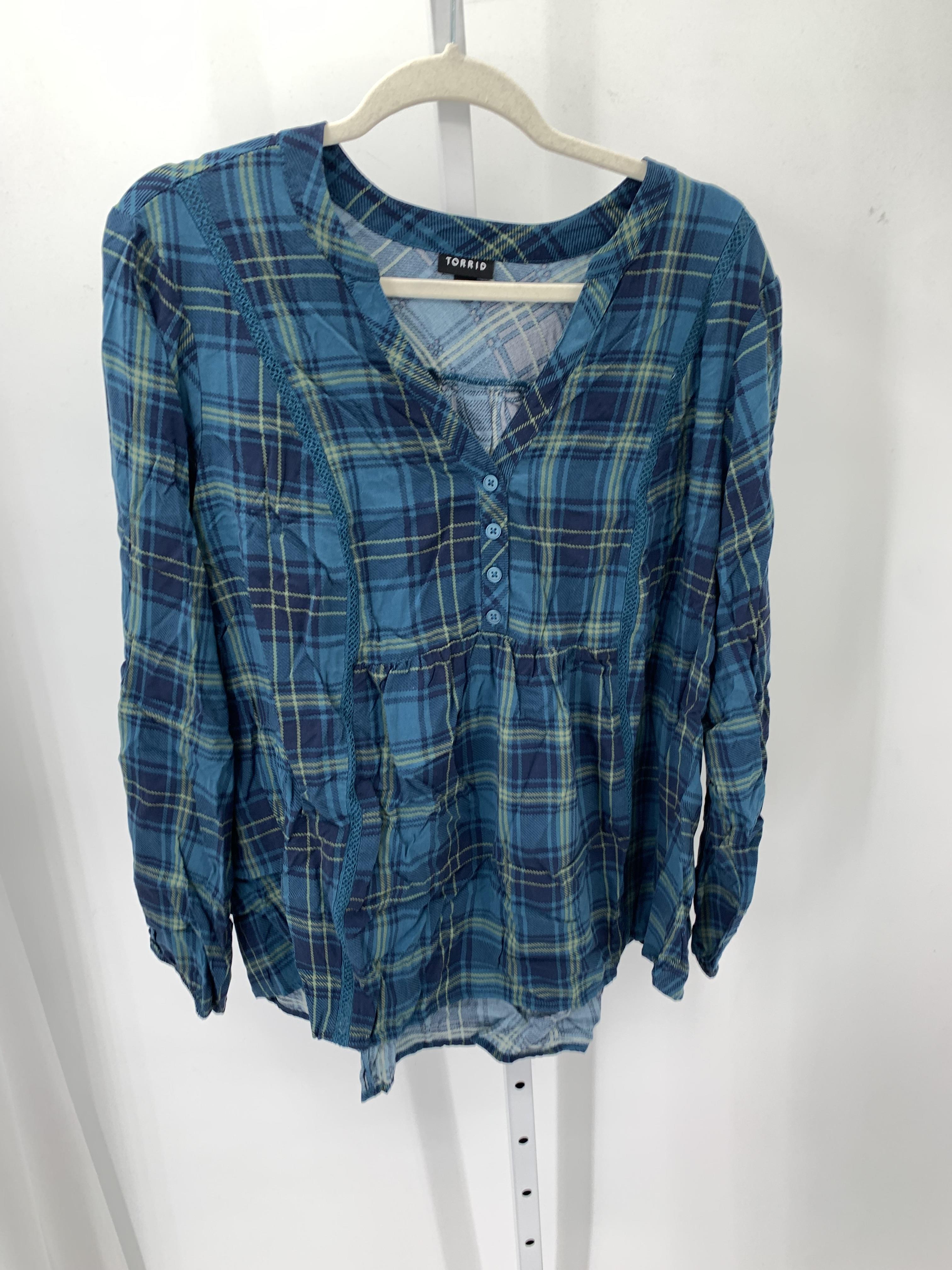 Torrid Size 1X Womens Long Sleeve Shirt