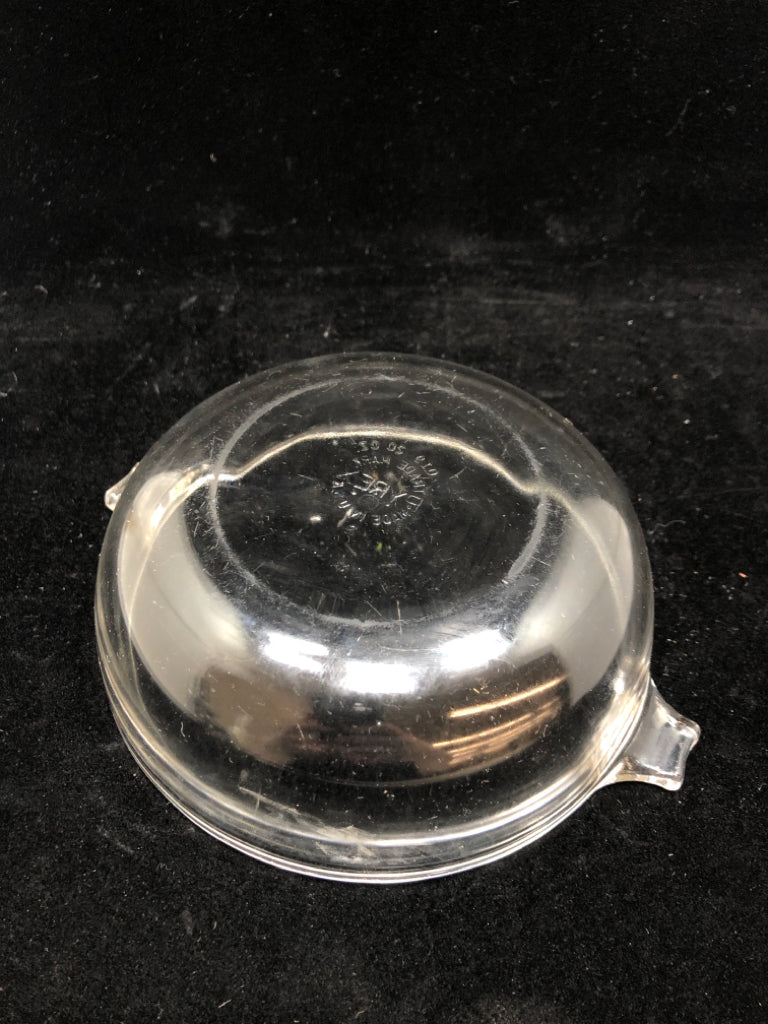 CLEAR GLASS PYREX BOWL.