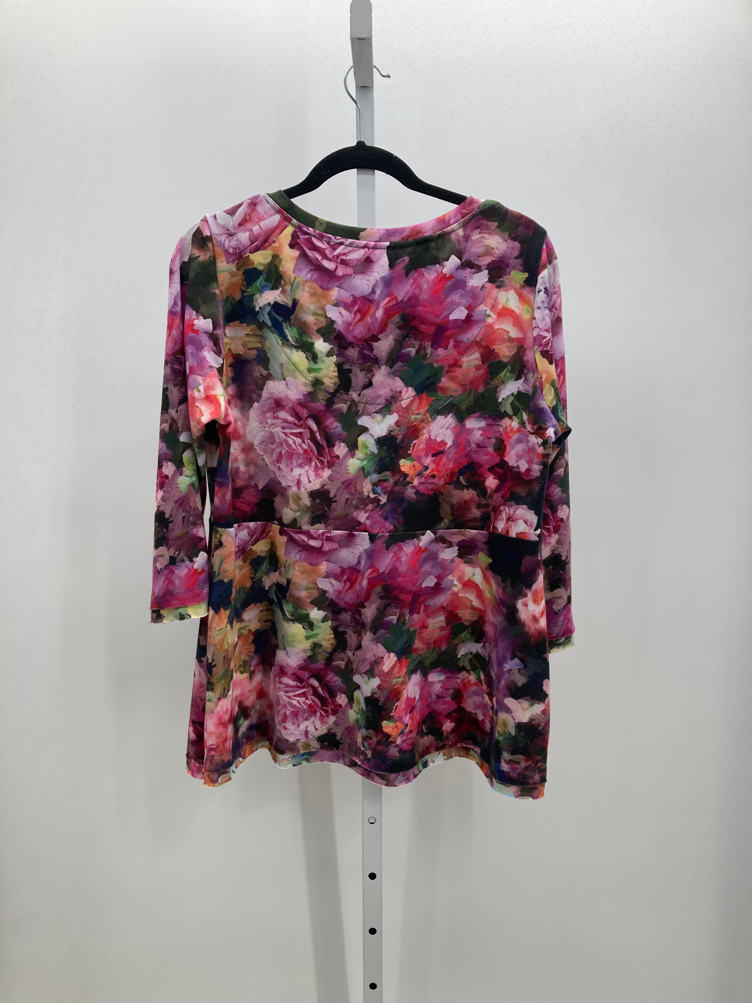 Soft Surroundings Size Medium Petite Petite 3/4 Sleeve Shirt