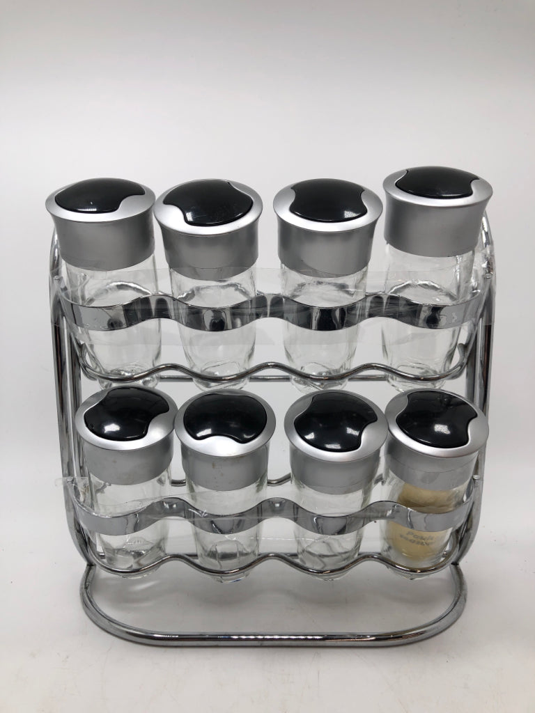 9PC SPICE RACK SET W/TAG.