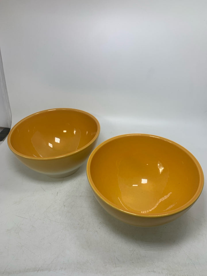 2 OMBRE SERVING BOWLS.