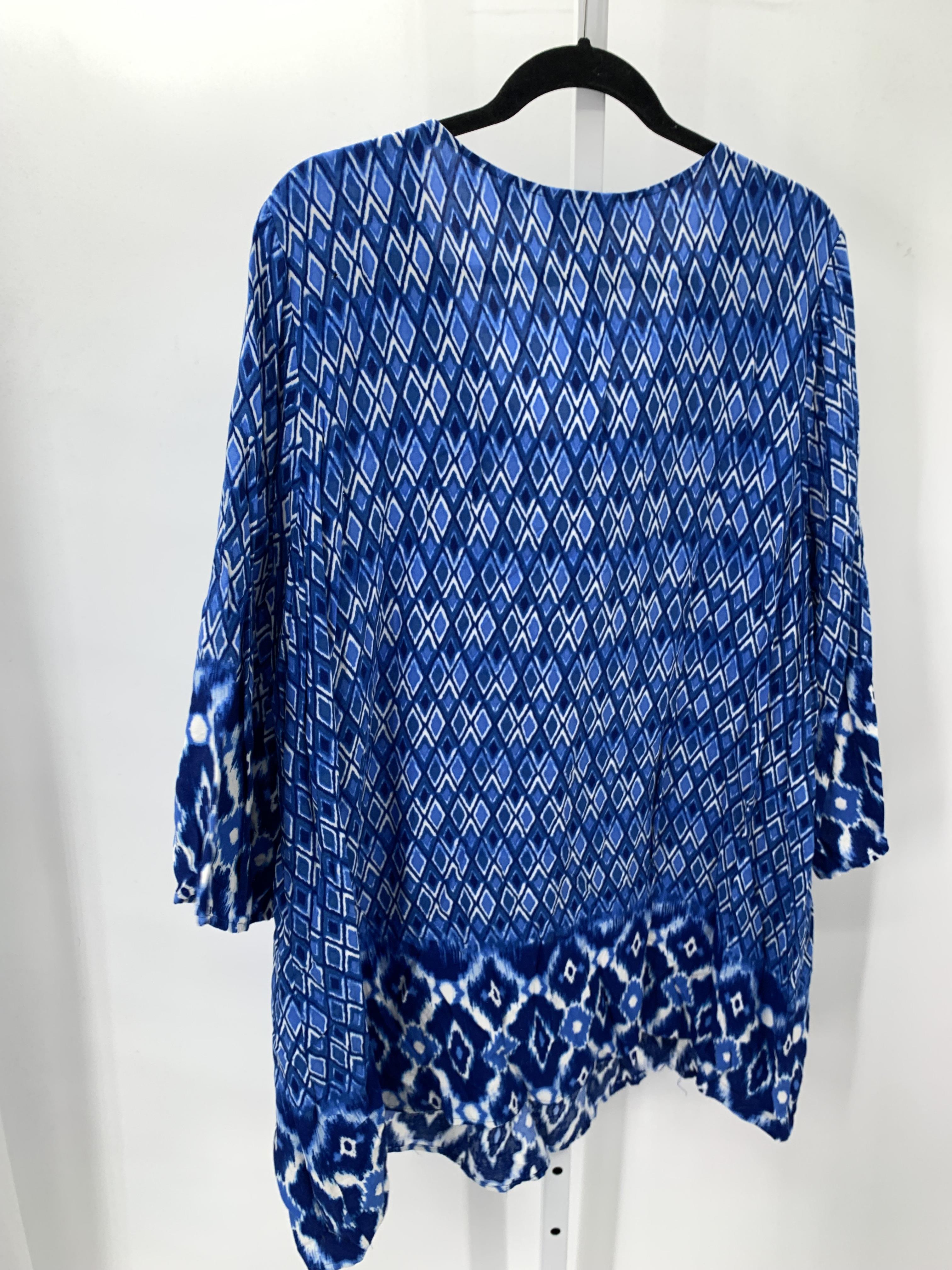 Avenue Size 26/28 W Womens 3/4 Sleeve Shirt