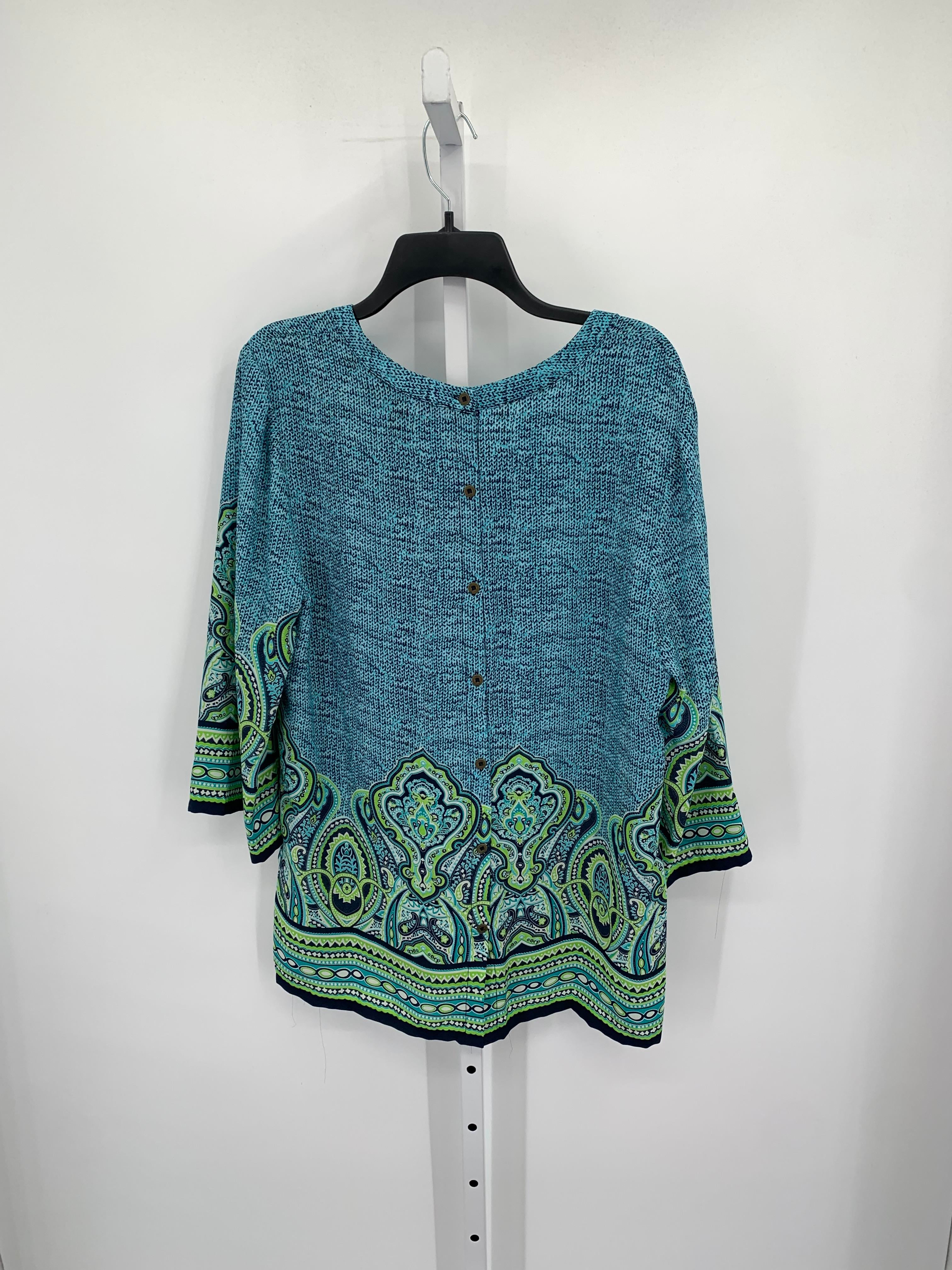 Size Extra Large Misses 3/4 Sleeve Shirt