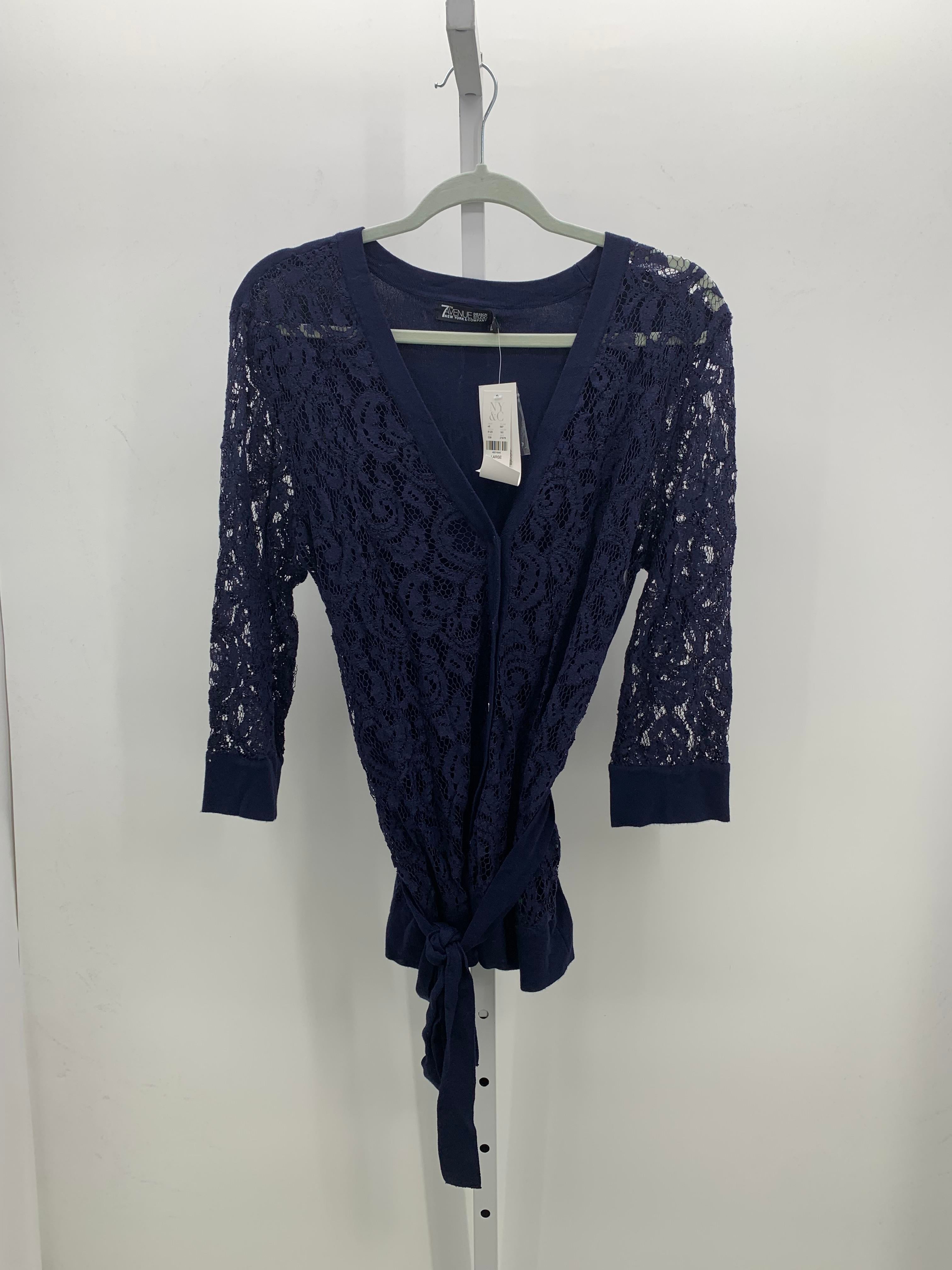New York & co. Size Large Misses 3/4 Sleeve Sweater