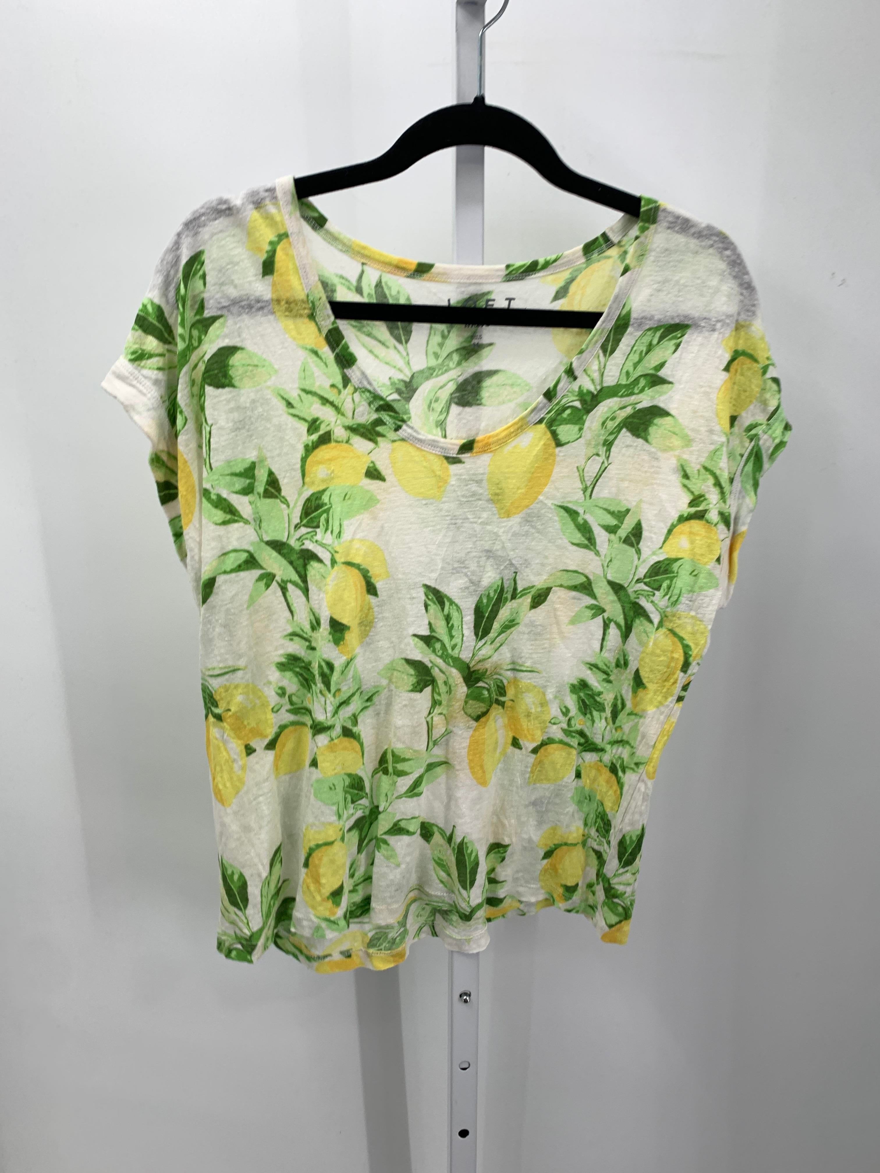 Loft Size Medium Misses Short Sleeve Shirt