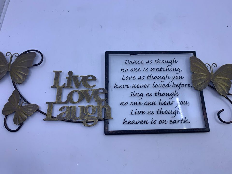 BUTTERFLY DANCE AS THOUGH WALL HANGING.