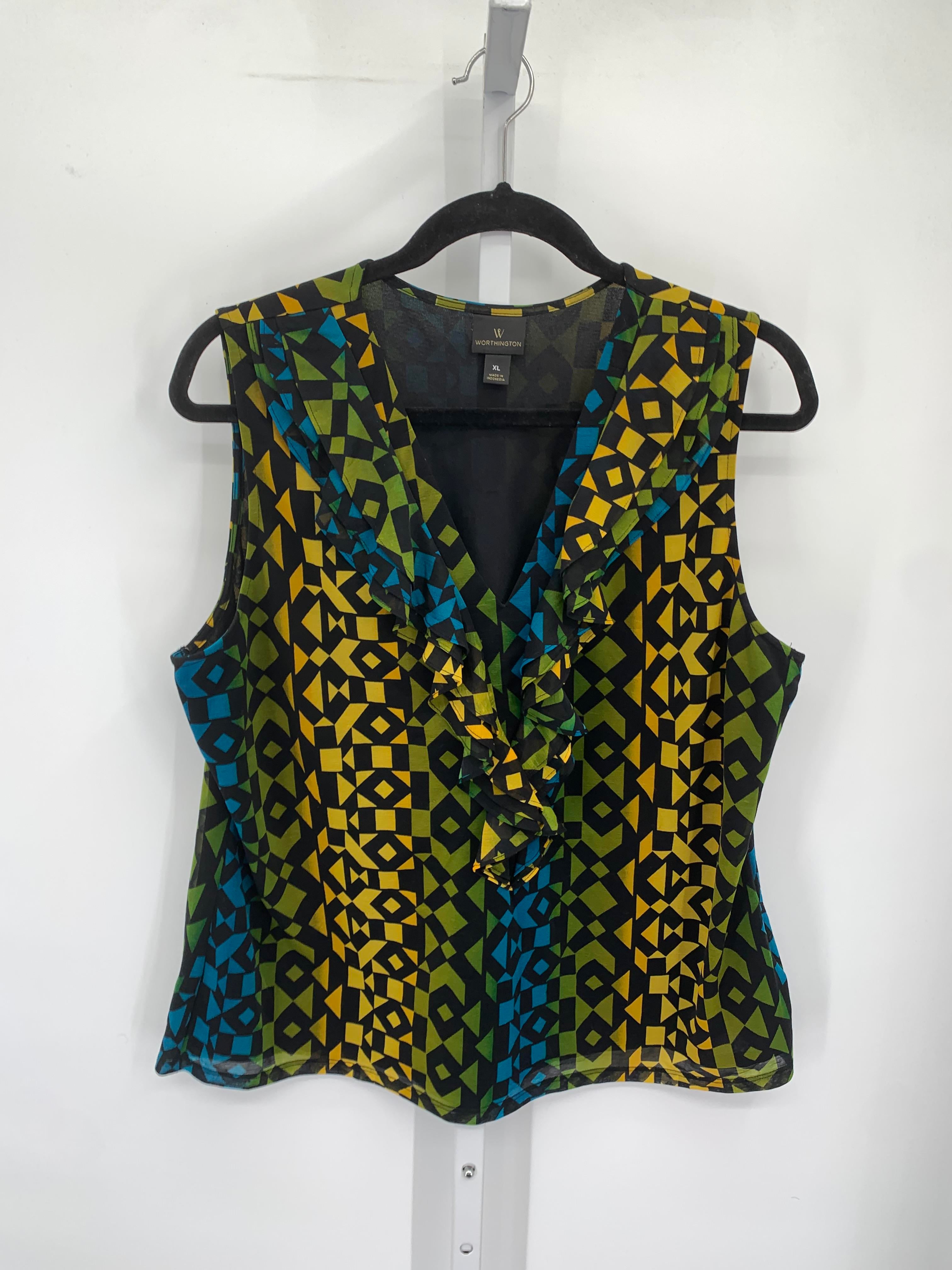 Worthington Size Extra Large Misses Sleeveless Shirt