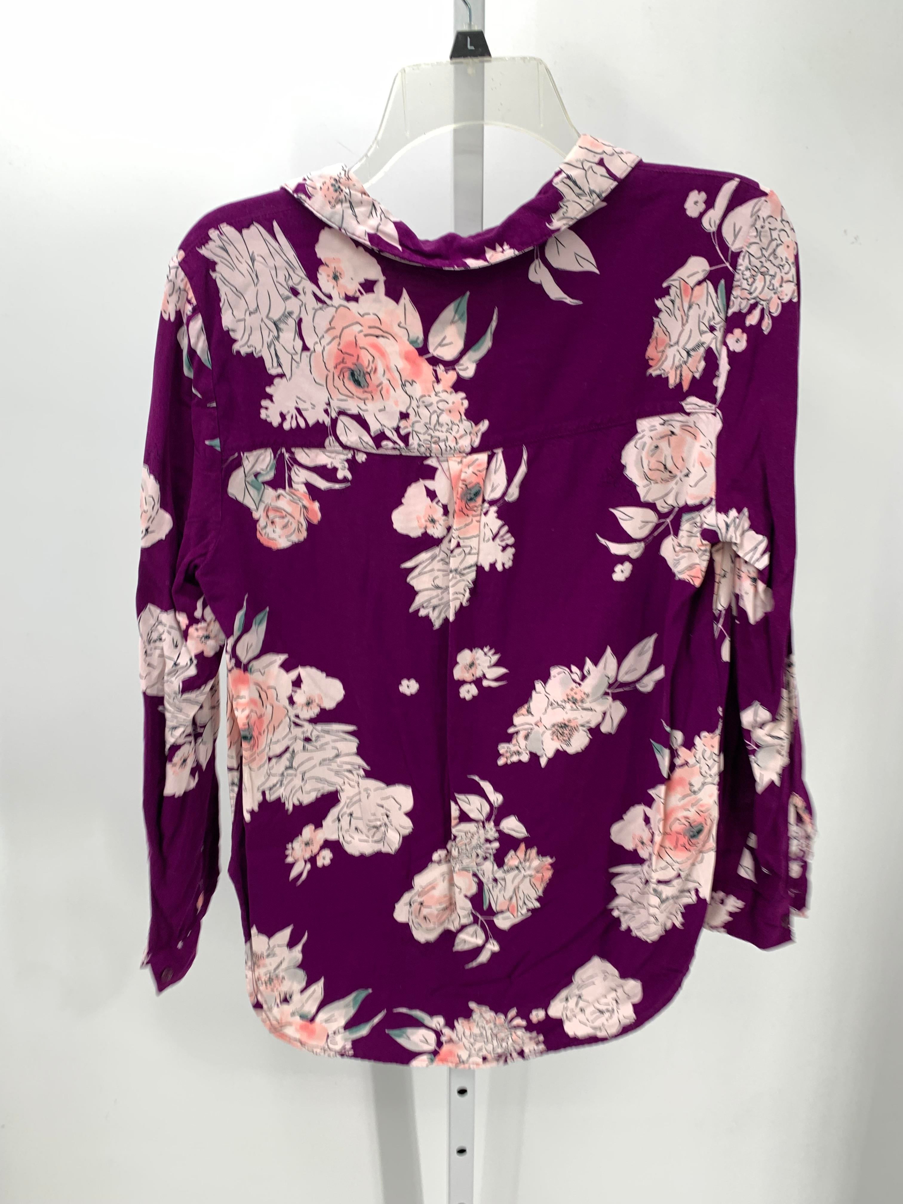 Candies Size Large Juniors Long Sleeve Shirt