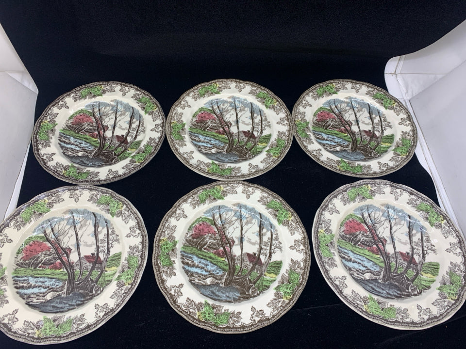 18PC VTG DESSERT SET- 6 CUPS, 6 DESSERT PLATES, 6 SAUCERS.