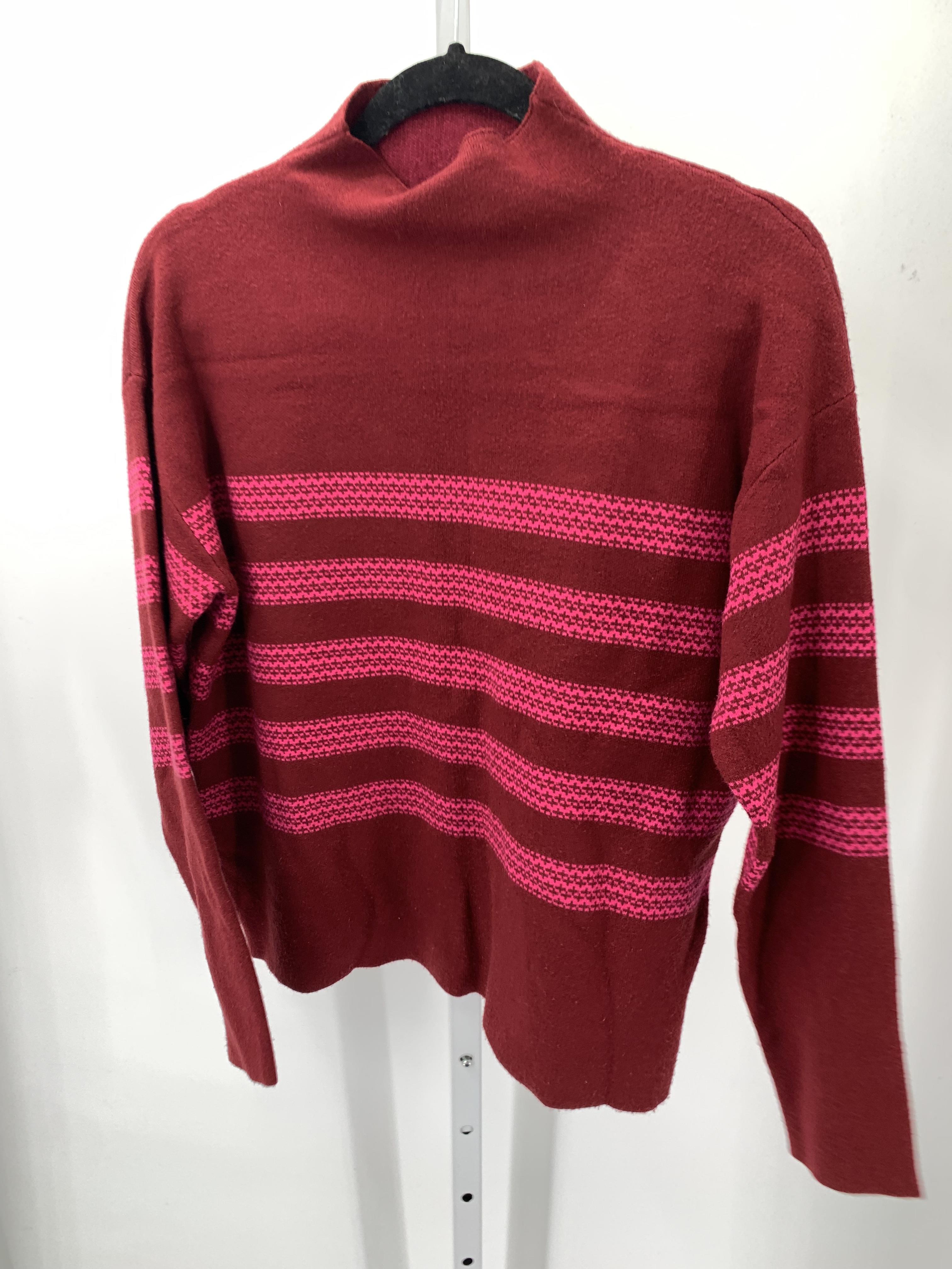 Tahari Size Large Misses Long Slv Sweater