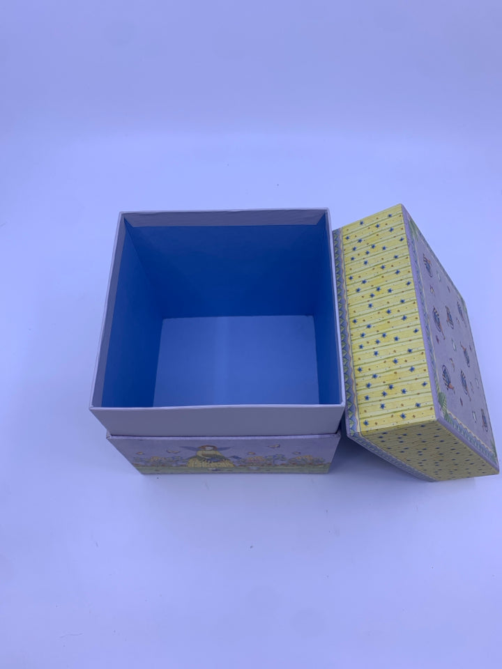 DEBBIE MUMM DECORATIVE BOX- FAIRY +WATERING CAN.