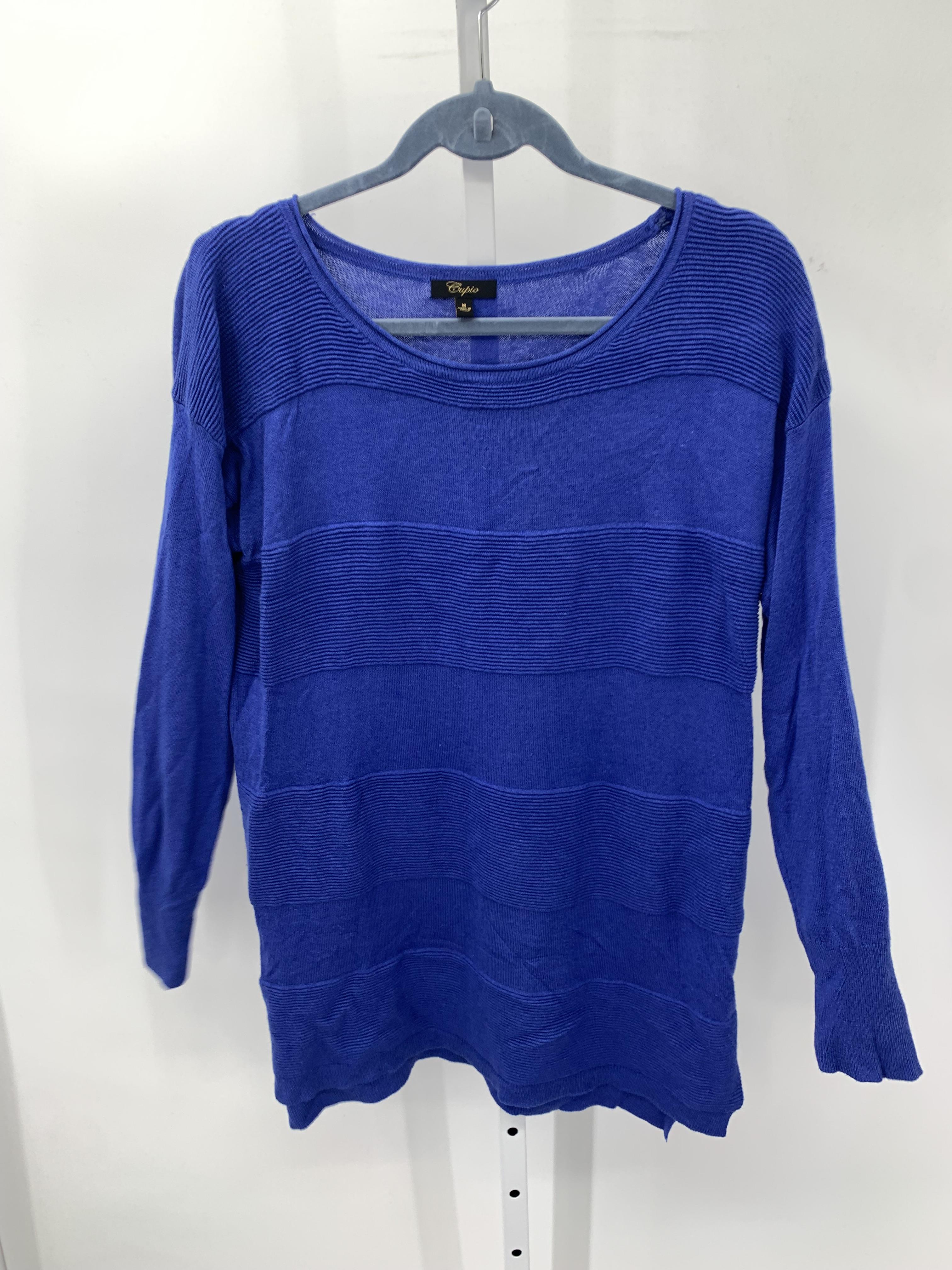Cupio Size Medium Misses Long Slv Sweater