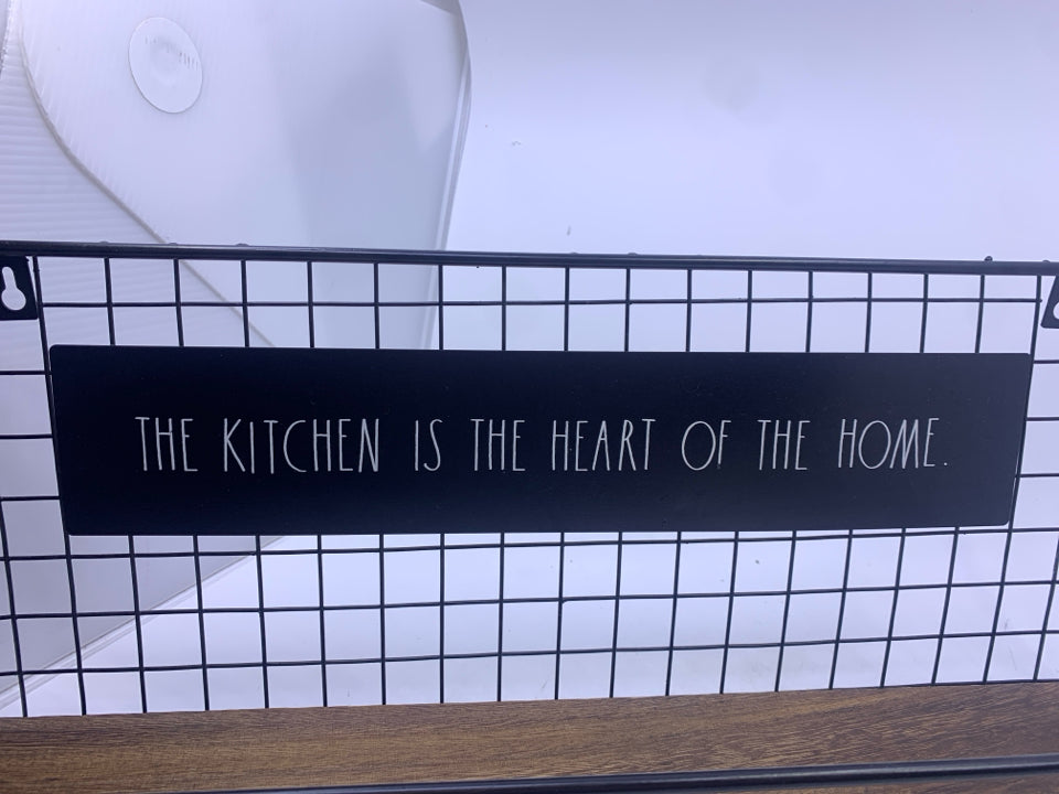 RAE DUNN THE KITCHEN IS WALL HANGING.