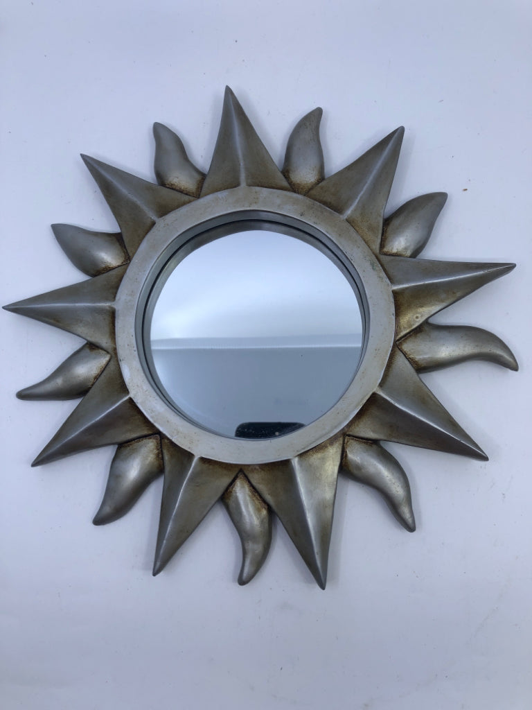 SILVER METAL SUN MIRROR.