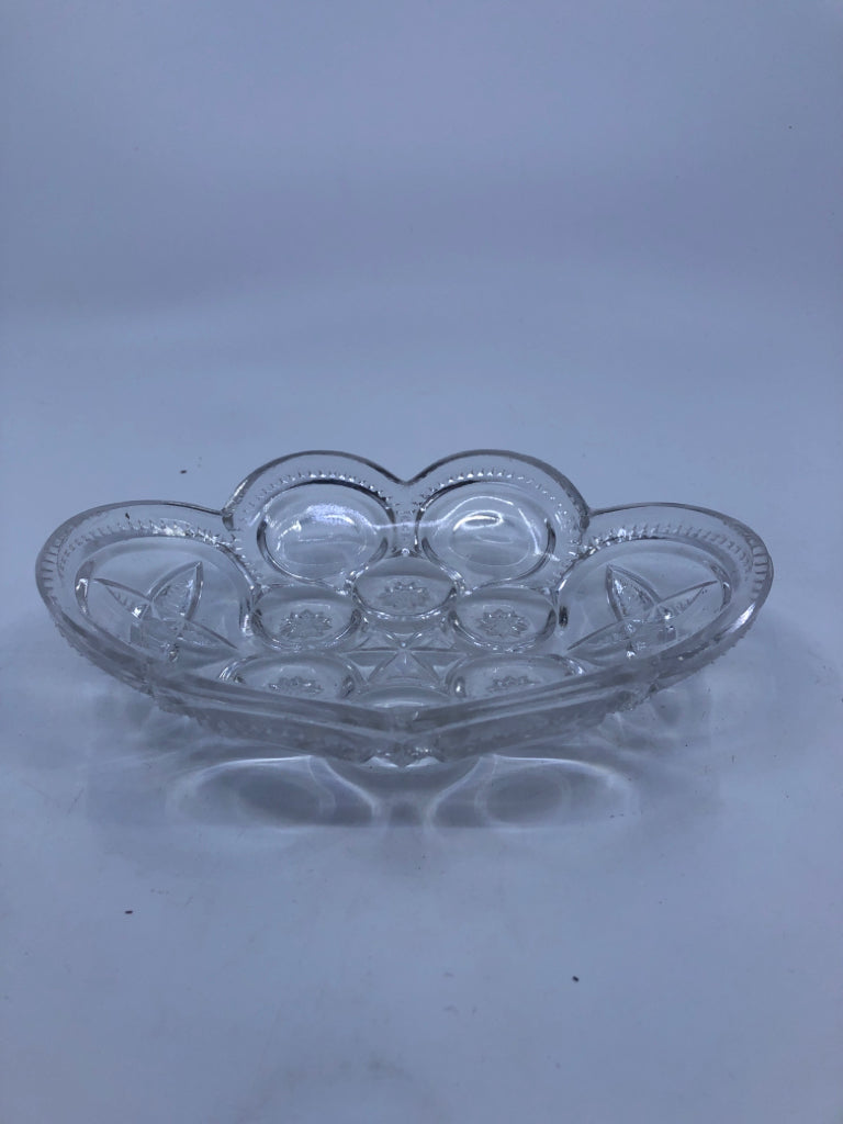 CUT GLASS BOWL.